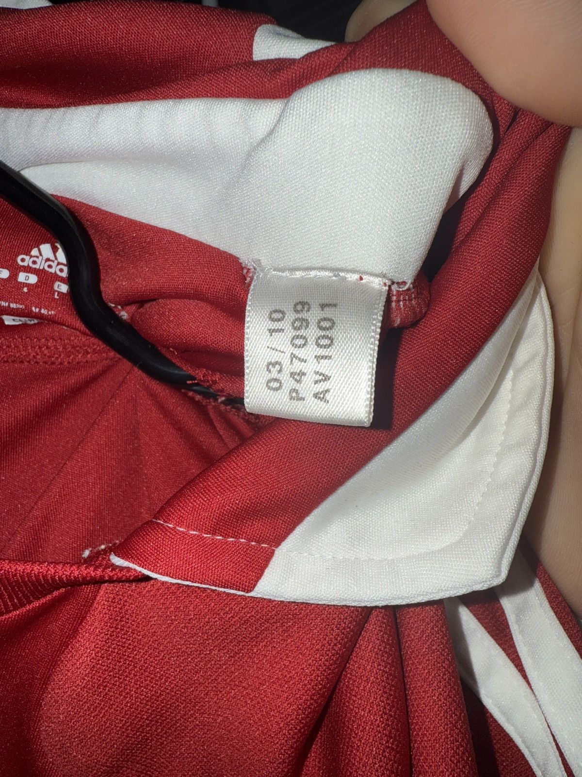 Adidas AUTHENTIC 2010 Denmark Bendtner #11 – Soccer Jersey Size L Size US L / EU 52-54 / 3 - 5 Thumbnail