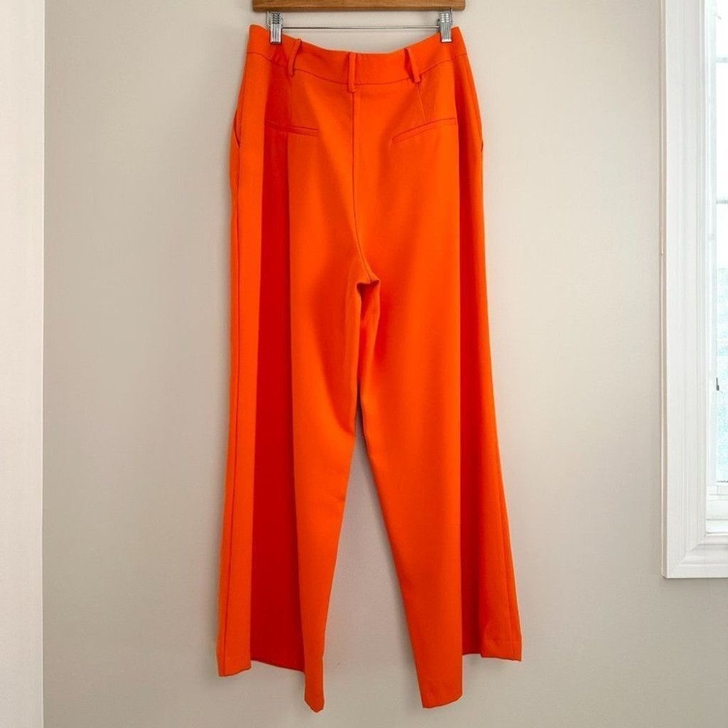 Other Ever New Wide Leg Isla Trousers Orange Gerbera 10 Petite New Size 32" / US 10 / IT 46 - 5 Thumbnail
