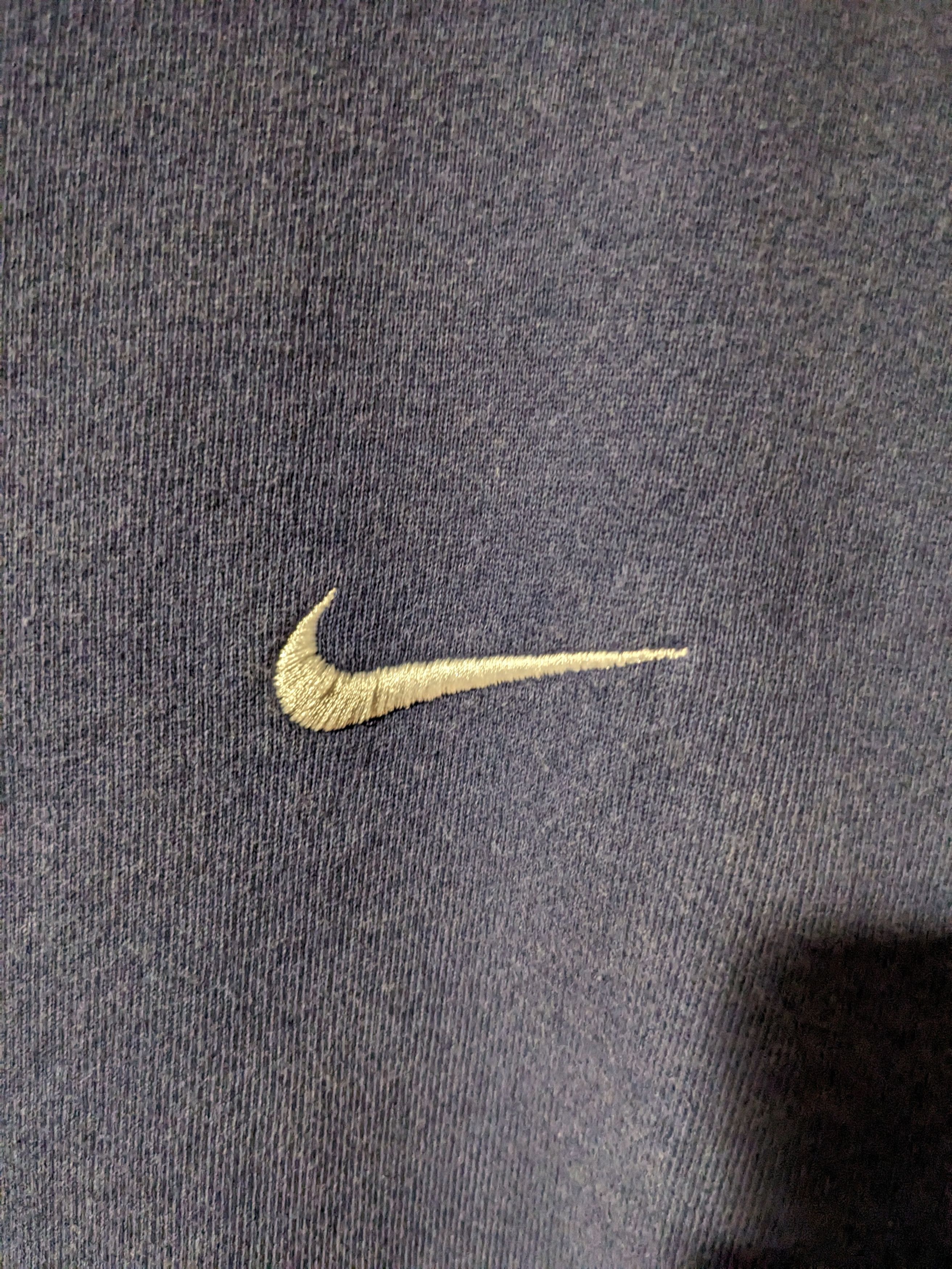 Nike × Vintage Vintage 90s Nike Mini Swoosh Essential Medium Sweatshirt Size US M / EU 48-50 / 2 - 2 Thumbnail
