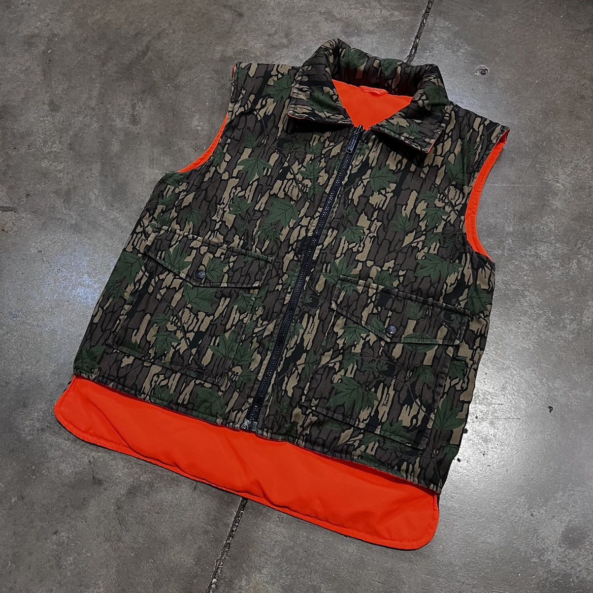 Vintage × Winchester Vintage 90s Winchester Camo Vest Trebark Reversible Hunting Size US S / EU 44-46 / 1 - 2 Thumbnail