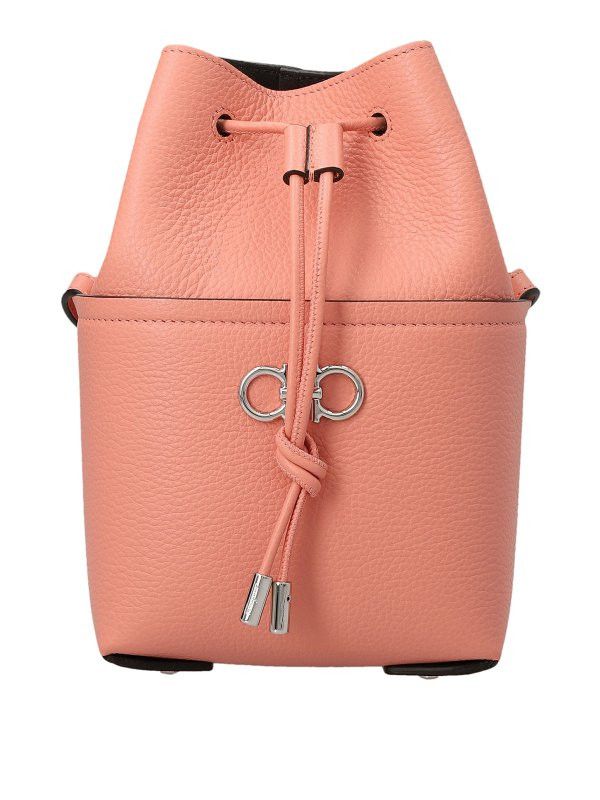 Salvatore Ferragamo o1y0426 Size : OS / Bucket Bag in Salmon Pink Size ONE SIZE - 1 Thumbnail