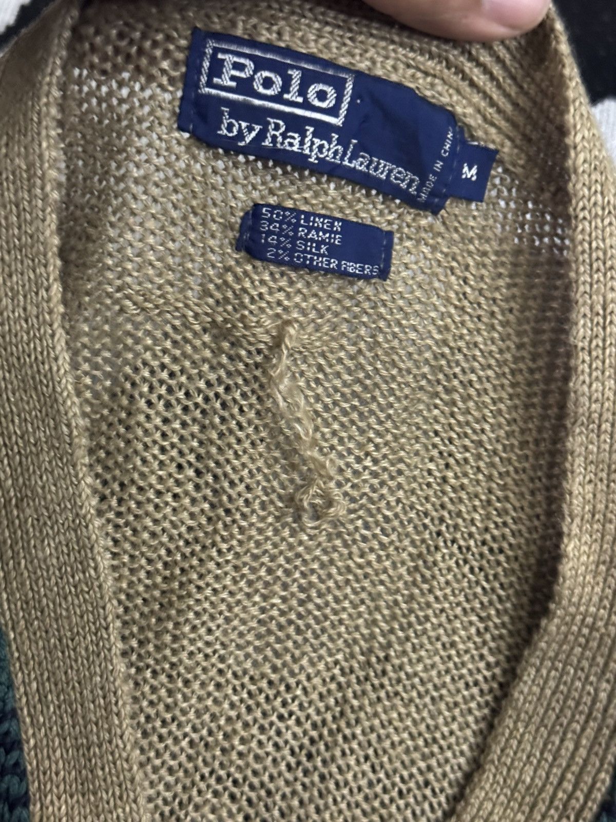 Polo Ralph Lauren Vintage Polo Ralph Lauren Plaid Knit Cardigan Size US M / EU 48-50 / 2 - 4 Thumbnail