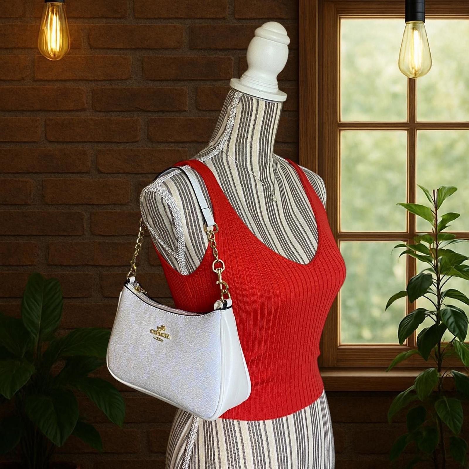 Other Orange ribbed tank top with built, ideal for a night out Size XS / US 0-2 / IT 36-38 - 2 Thumbnail