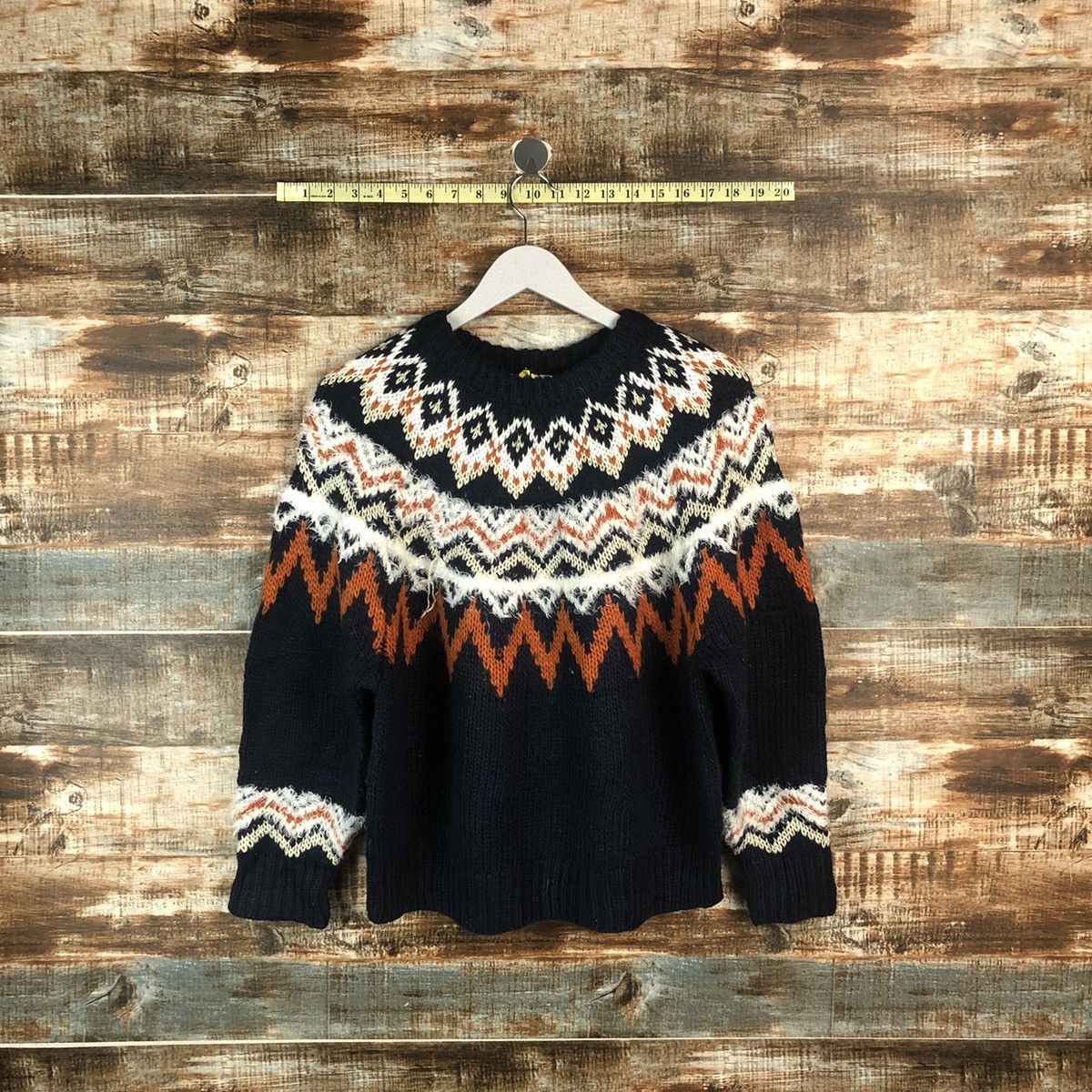 Homespun Knitwear Lepsim Dark Blue navajo Knitwear #A2013 Size US S / EU 44-46 / 1 - 1 Thumbnail