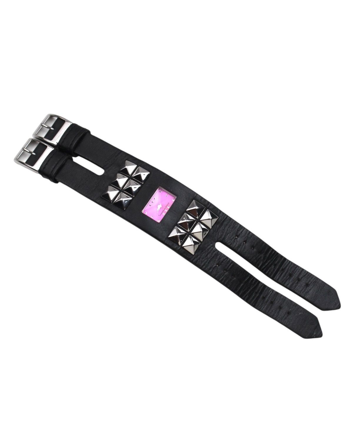 Issey Miyake × Seiko 1990S CABANE DE ZUCCA PMZ DOUBLE BUCKLE STUDDED CUFF WATCH Size ONE SIZE - 5 Thumbnail