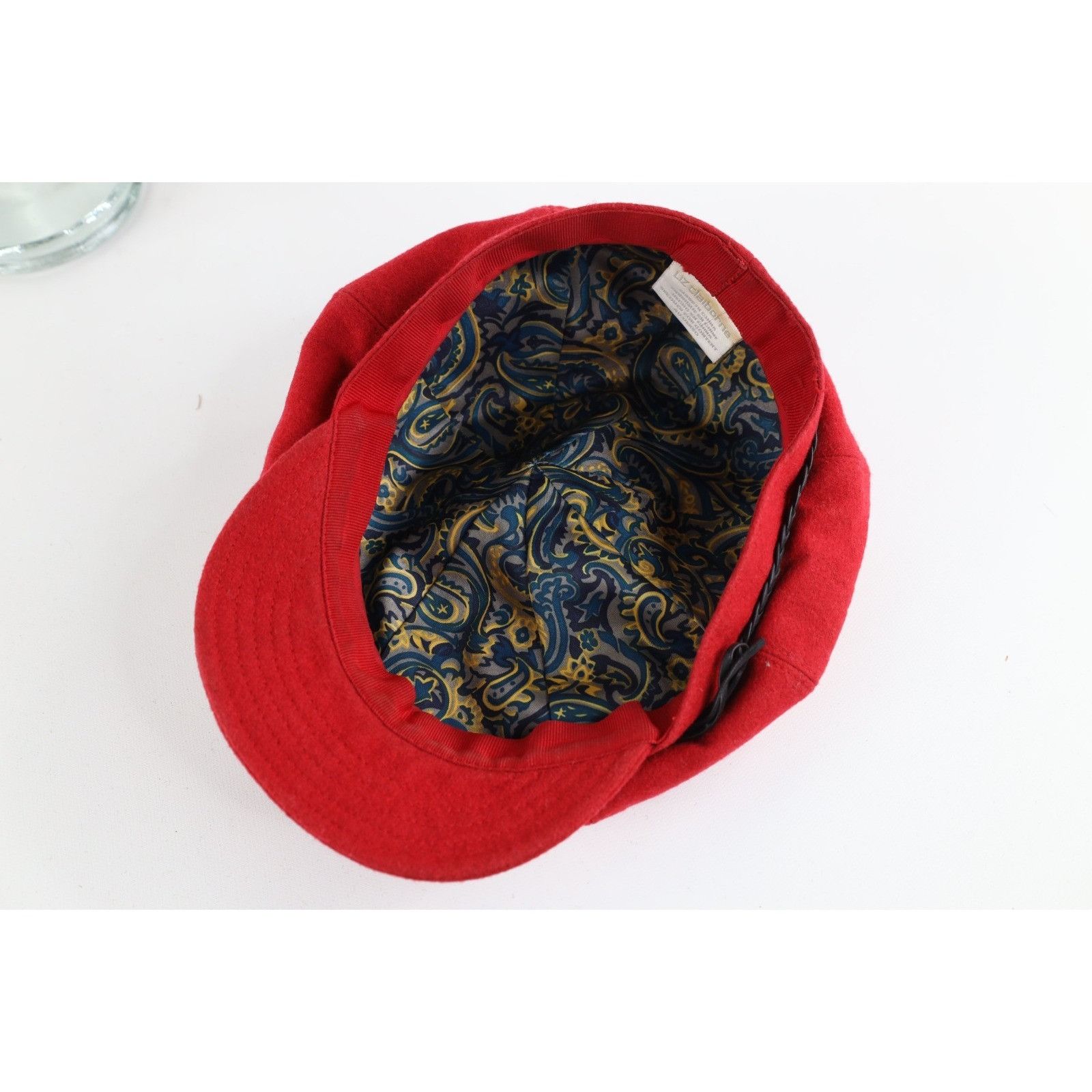 Vintage Vintage 90s Babydoll Braided Leather Wool Newsboy Hat Cap Size ONE SIZE - 5 Thumbnail