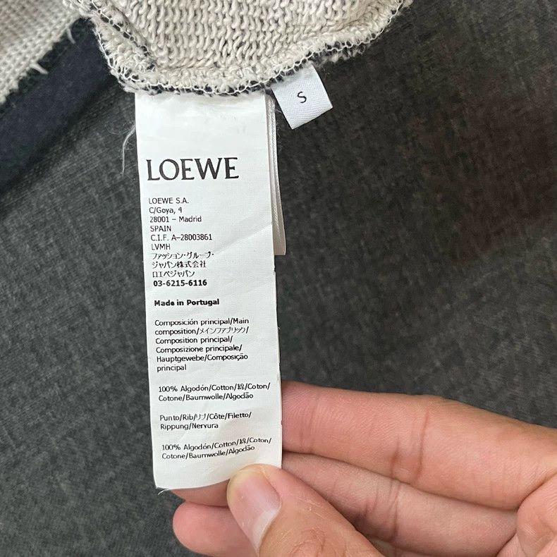 Loewe LOEWE Gray cardigan with large logo on chest Size S / US 4 / IT 40 - 5 Thumbnail