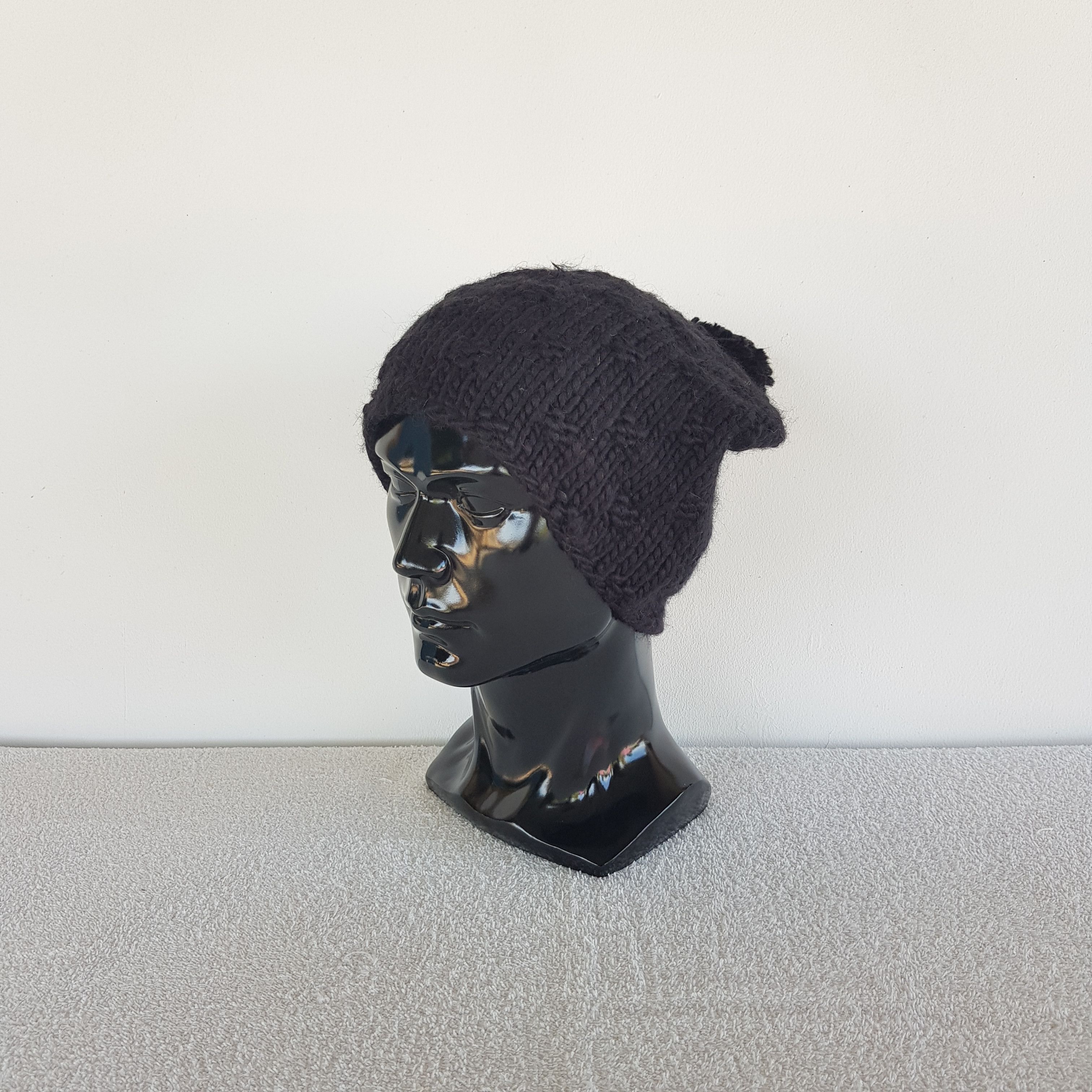 Homespun Knitwear × Y's Vintage Yohji Yamamoto Beanie YSACC Ribbed Snow Caps Hats. Size ONE SIZE - 1 Thumbnail