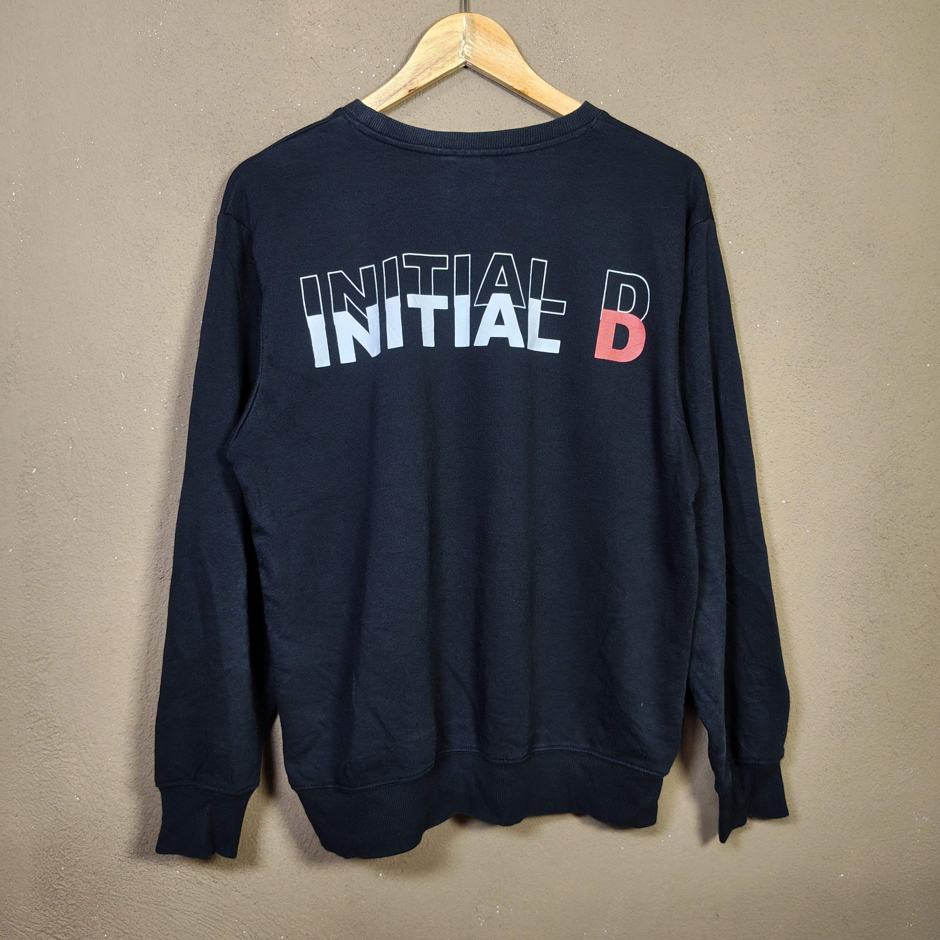 Anime Vintage Y2K INITIAL D Backhit Spellout Light Sweatshirt Size US M / EU 48-50 / 2 - 1 Thumbnail