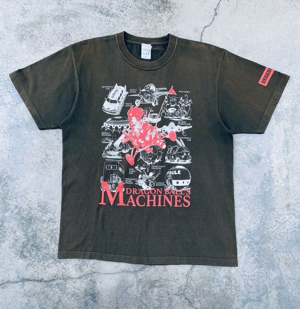 Japanese Brand vintage Anime Dragon Balls Machine Sun Faded Tees Size US L / EU 52-54 / 3 - 1 Thumbnail