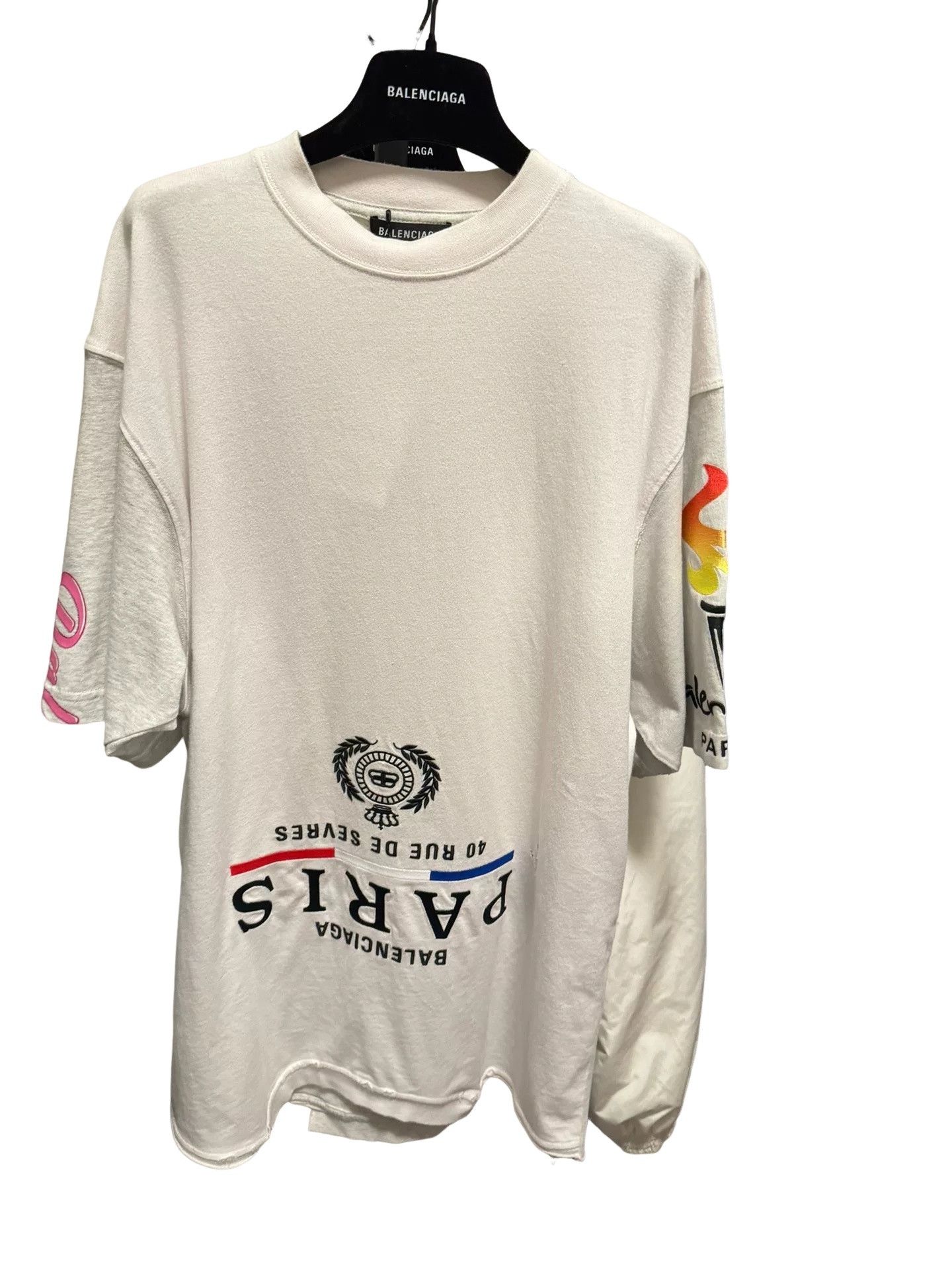 Balenciaga Balenciaga Inverted Logo T-Shirt Size 1 Size US S / EU 44-46 / 1 - 1 Thumbnail