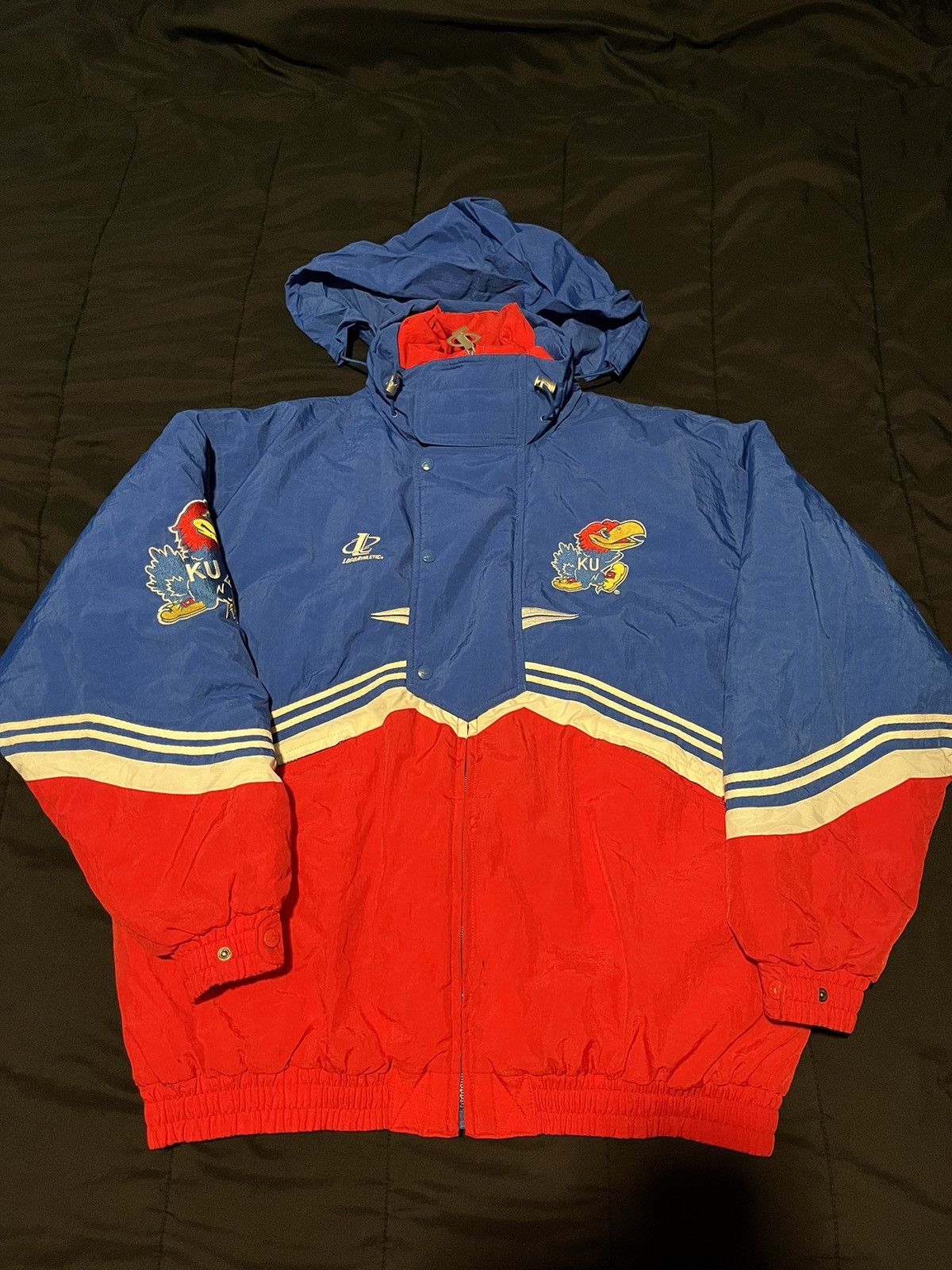 Logo Athletic Vintage Kansas Jayhawks Jacket Size US XL / EU 56 / 4 - 1 Thumbnail