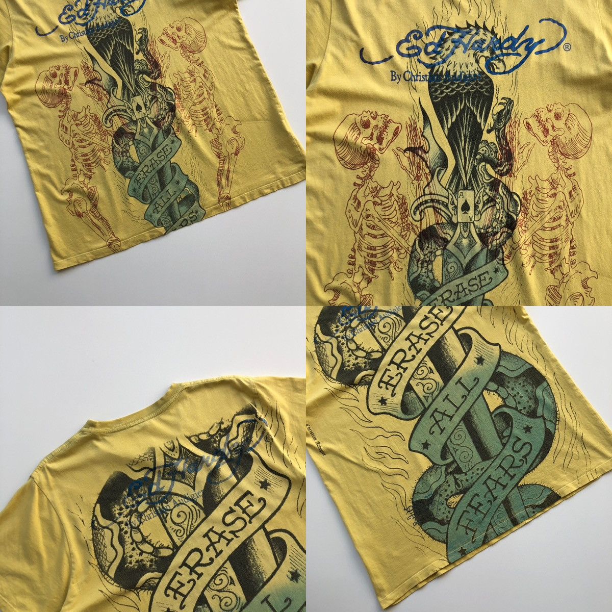 Christian Audigier × Ed Hardy Ed Hardy by Christian Audigier Tattoo Printed T-Shirt USA Size US L / EU 52-54 / 3 - 5 Thumbnail