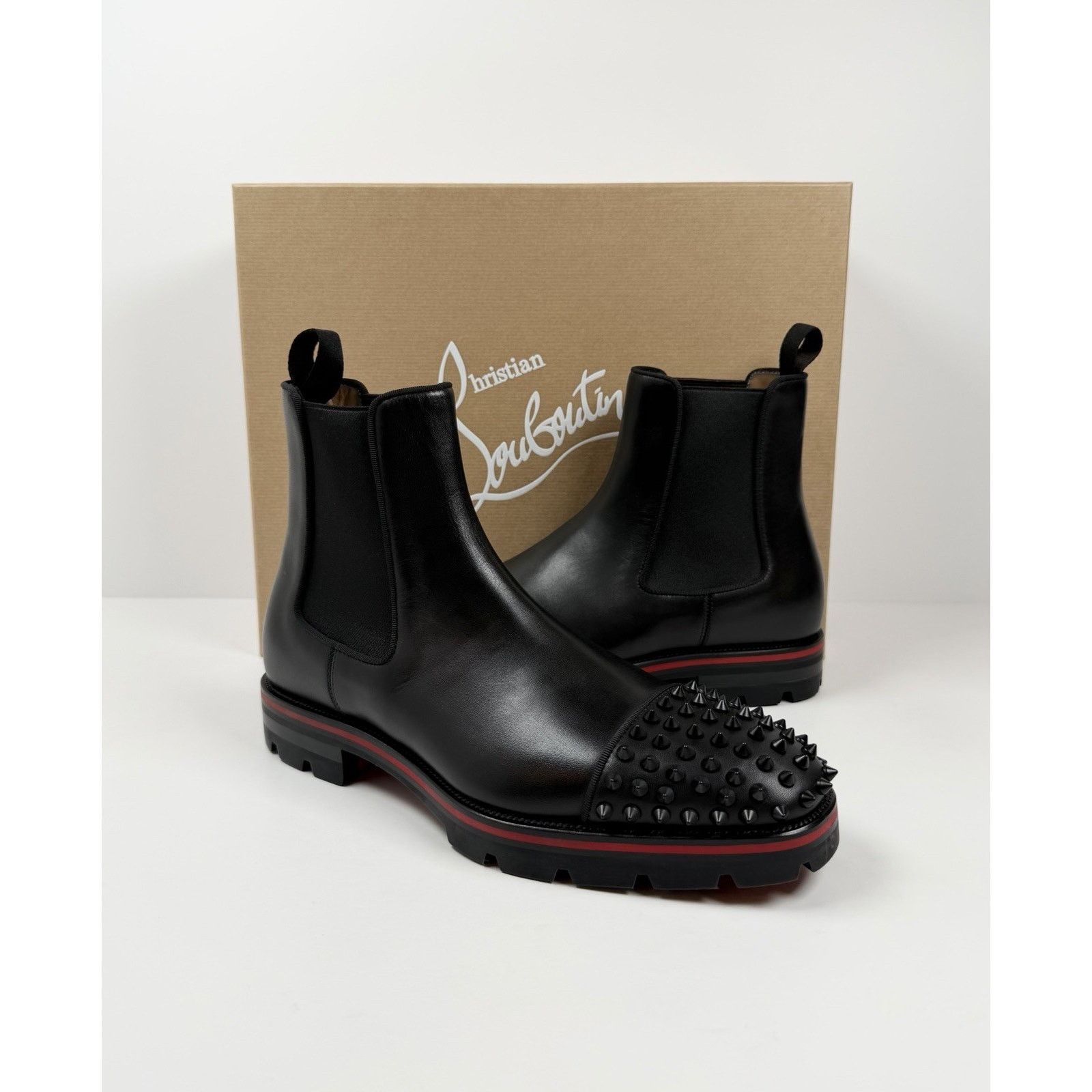 Christian Louboutin Size 41EU/8US - Christian Louboutin Melon Spikes Boots NEW Size US 8 / EU 41 - 2 Thumbnail