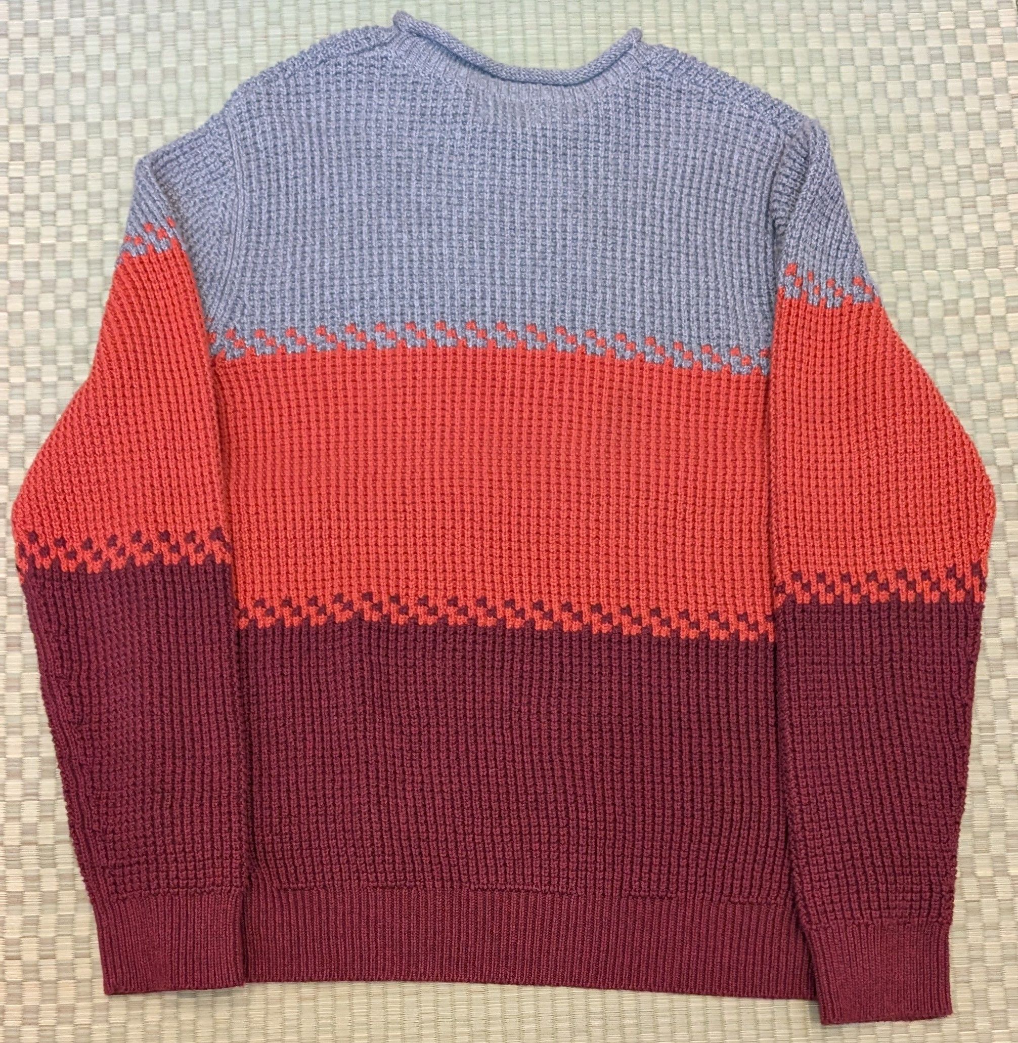 L.L. Bean L.L. Bean Ombre Colorblock Rollneck Knit 100% Cotton Sweater Size US M / EU 48-50 / 2 - 2 Thumbnail