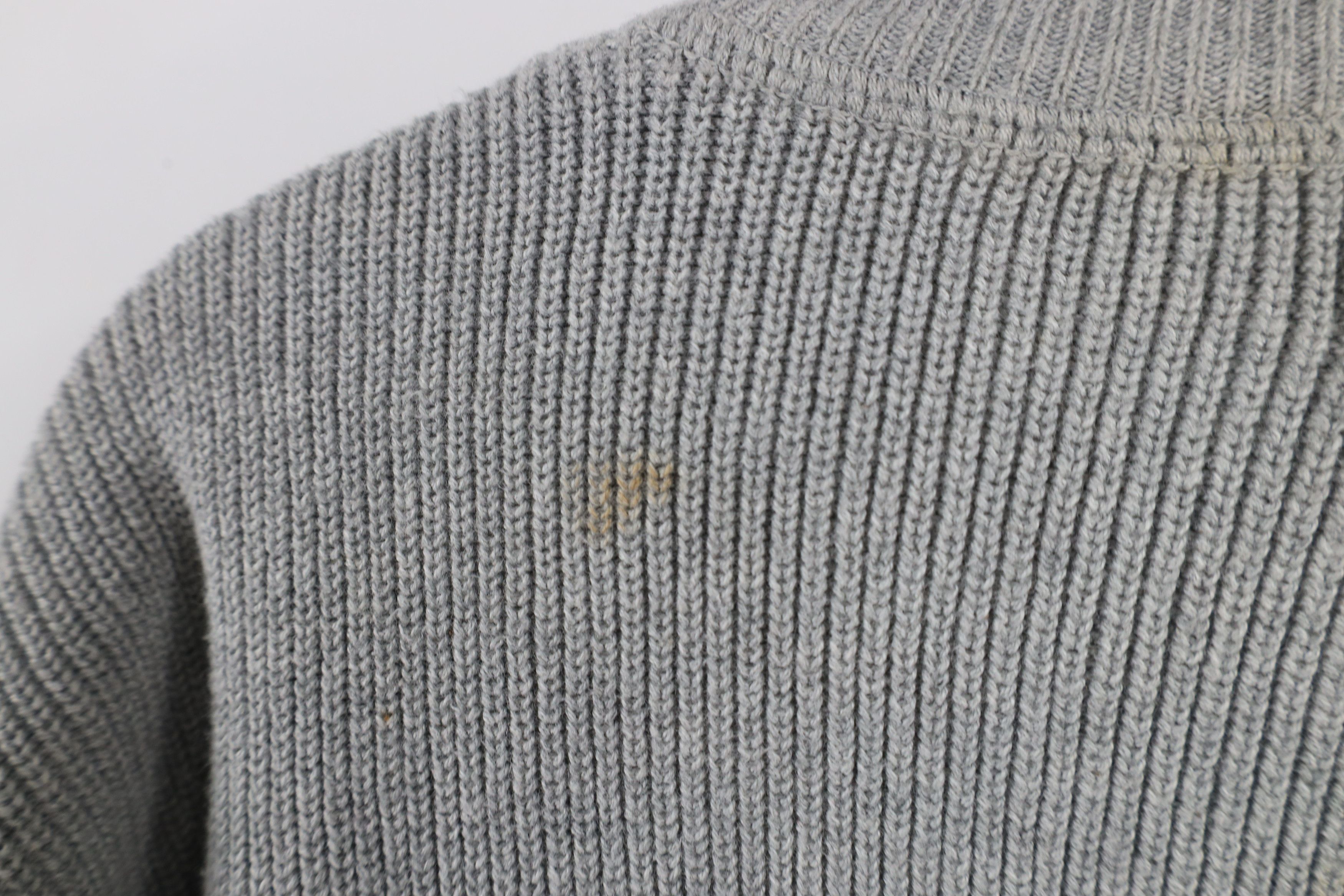 Eddie Bauer × Vintage Vintage 90s Eddie Bauer Heavyweight Ribbed Knit Sweater Gray Size US XXL / EU 58 / 5 - 8 Thumbnail