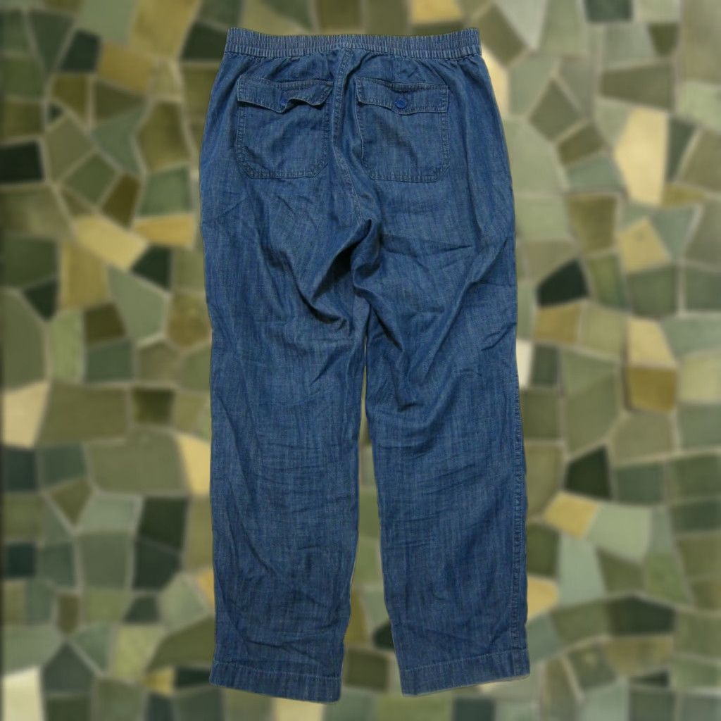 J.Crew J.Crew Cotton Rayon Blue Denim High Rise Wide Leg Flowy Pant Women Size 6/M Size 28" / US 6 / IT 42 - 1 Thumbnail