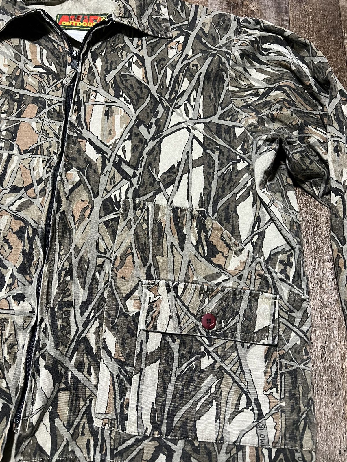Vintage Vintage Brush Camo bomber Jacket Size US L / EU 52-54 / 3 - 4 Thumbnail