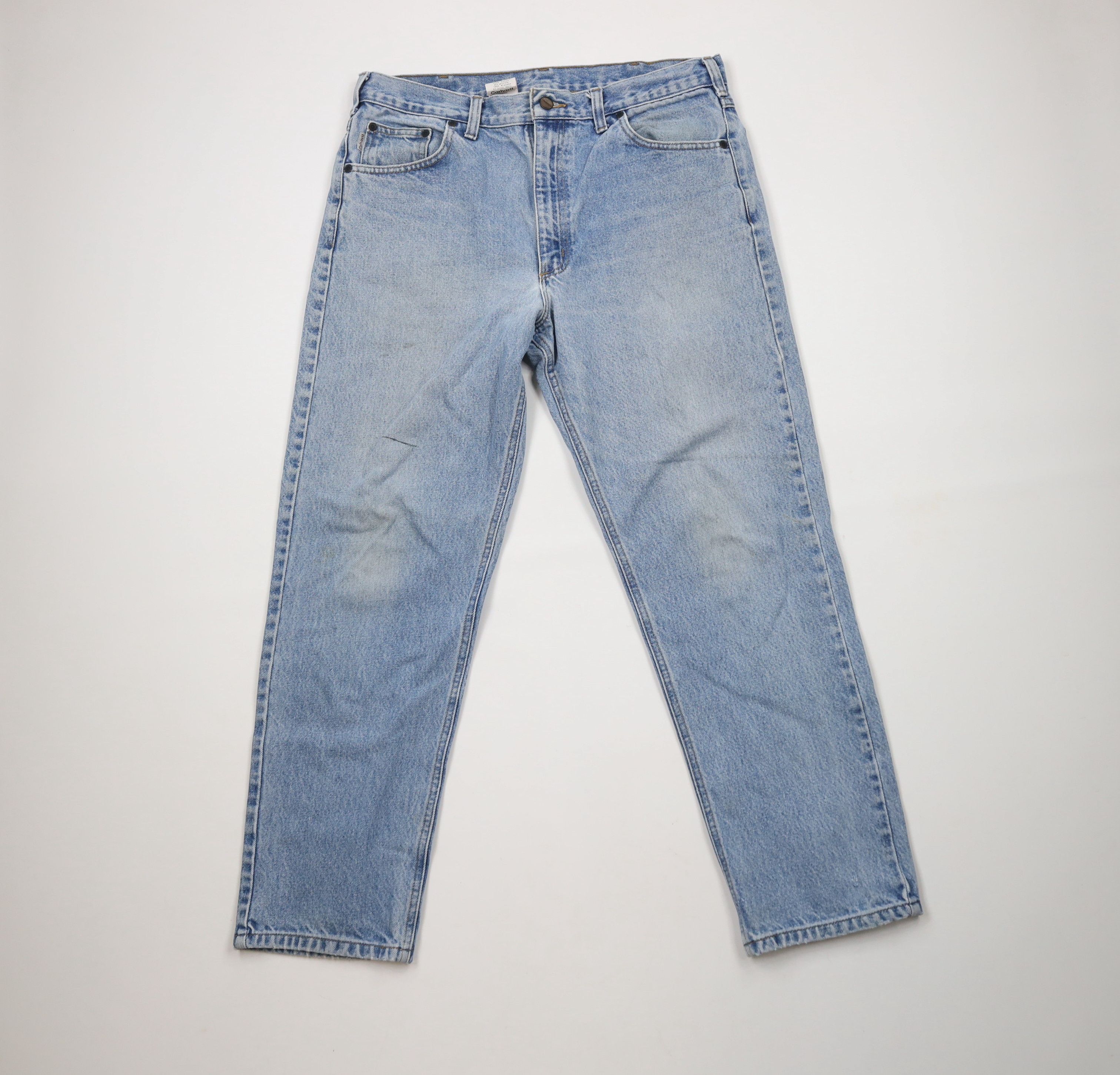 Carhartt × Vintage Vintage Carhartt Spell Out Traditional Fit Denim Jeans Size US 36 / EU 52 - 1 Thumbnail