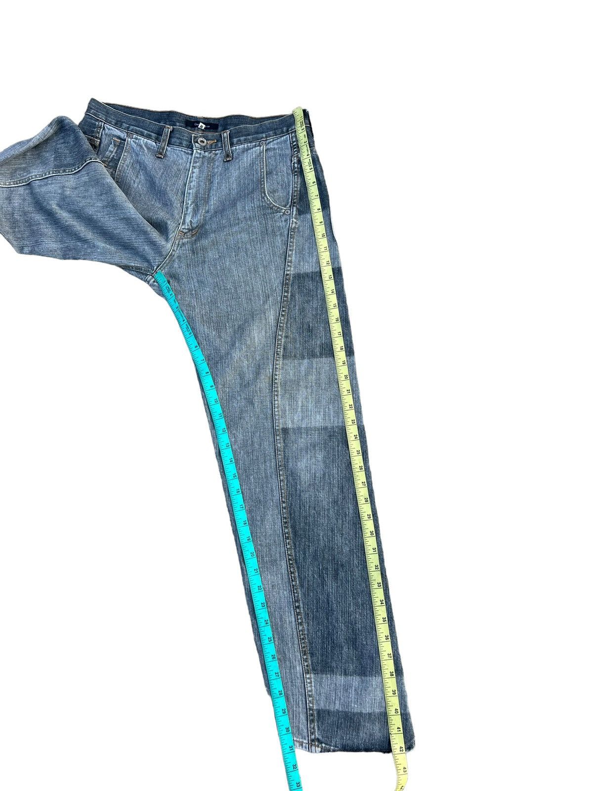Vintage Japan Brand Community Border Striped Denim Jeans Size US 32 / EU 48 - 5 Thumbnail