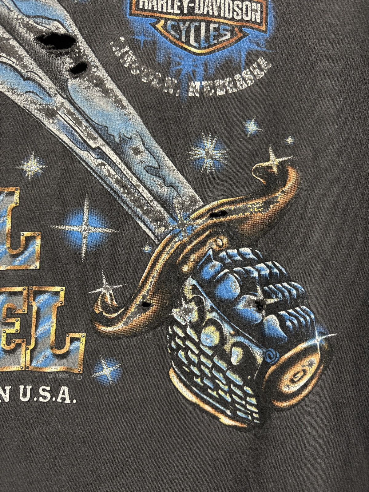 Vintage Vintage 90s Harley Davidson Real Steel Shirt Size US XL / EU 56 / 4 - 6 Thumbnail