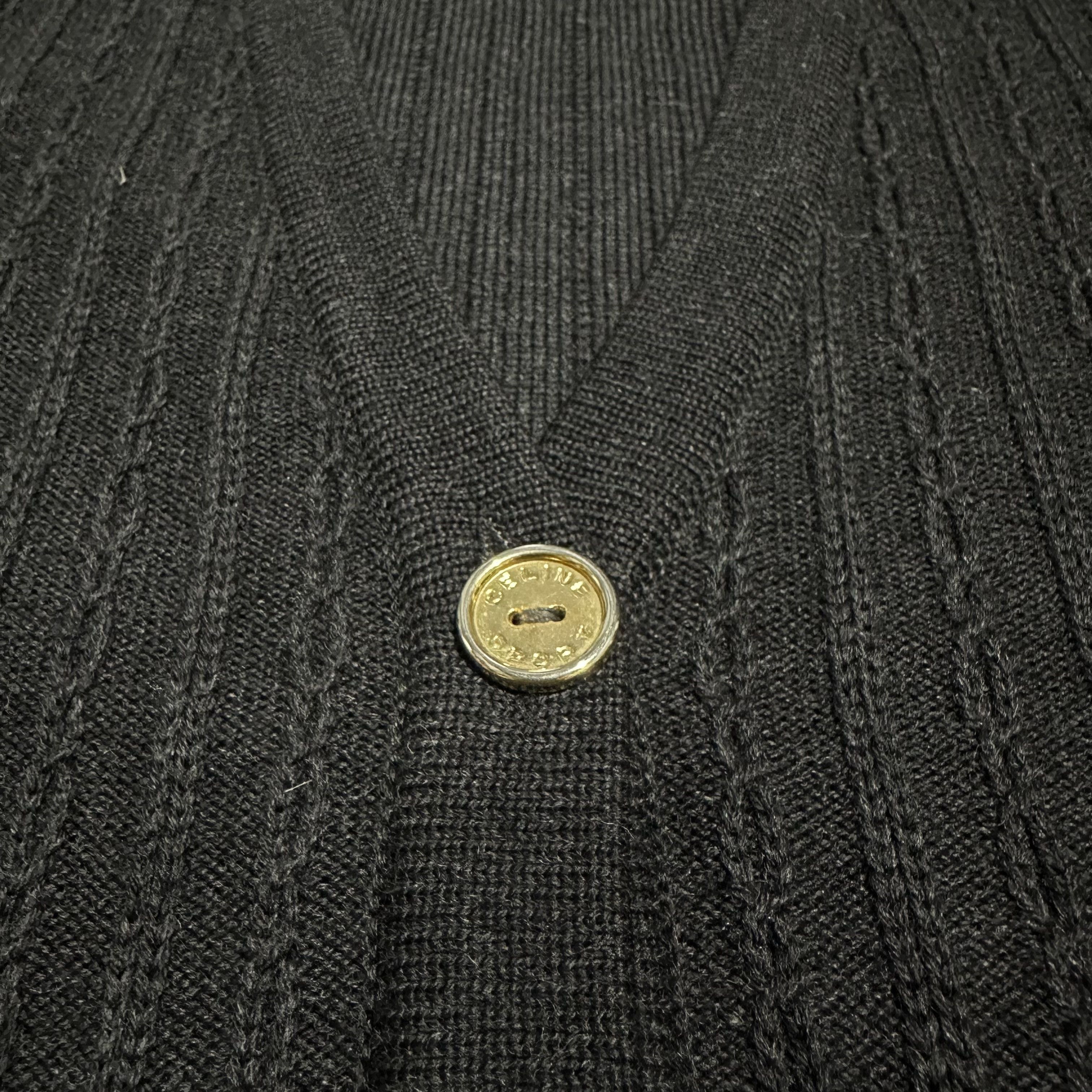 Celine × Vintage Vintage Celine Knitwear Cardigan Size M / US 6-8 / IT 42-44 - 4 Thumbnail