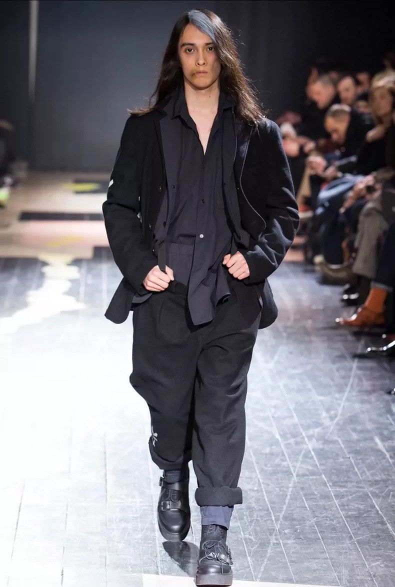Yohji Yamamoto Yohji Yamamoto size 3 15aw Letter Zip Wool blazer Size 36R - 3 Thumbnail