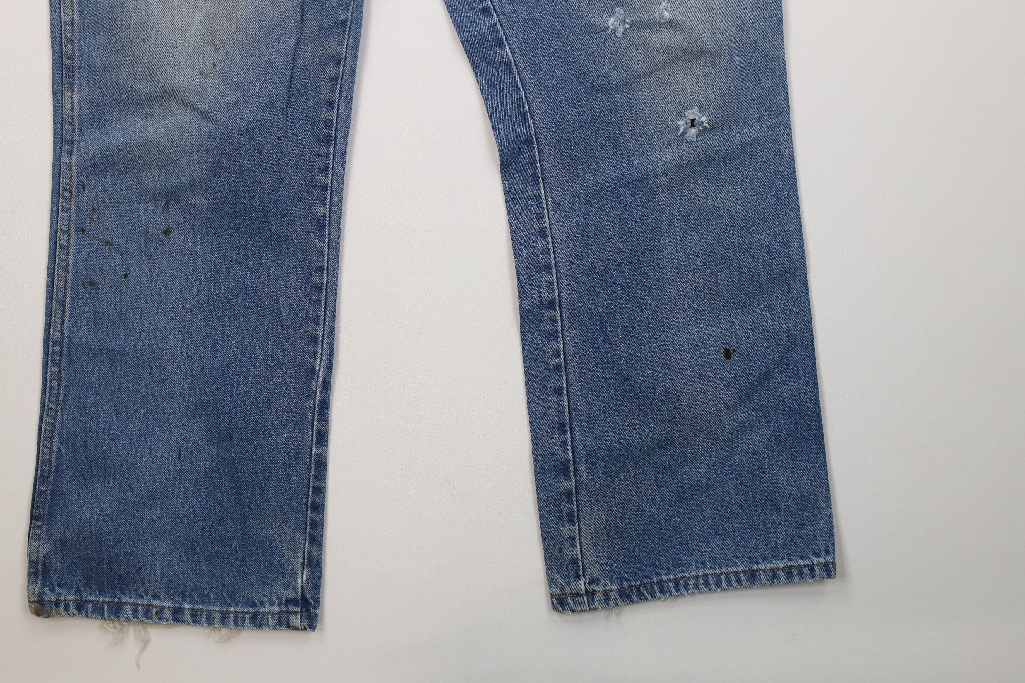 Vintage Vintage 70s Streetwear Flared Bootcut Denim Jeans Blue USA Size US 40 / EU 56 - 5 Thumbnail