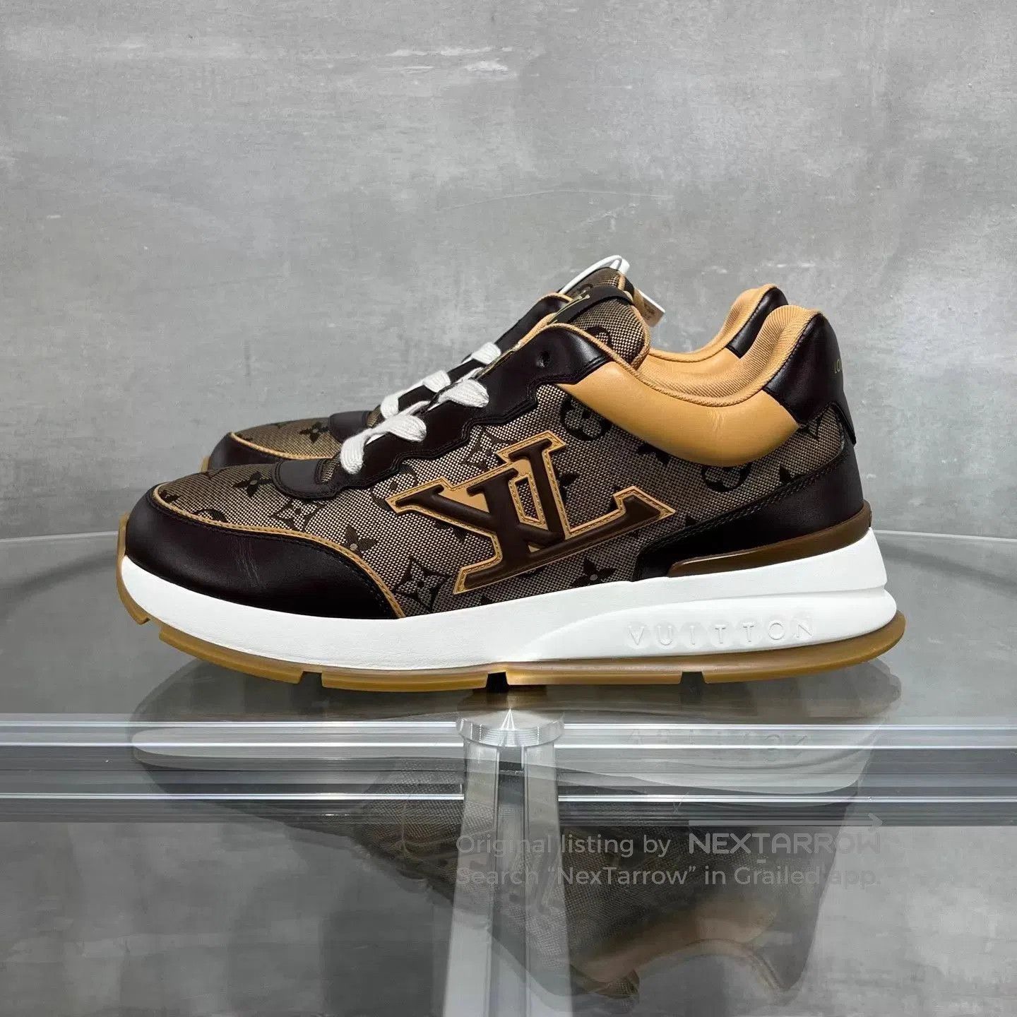 Louis Vuitton Brown Low-Top Sneakers Size 9. Size US 9 / EU 42 - 3 Thumbnail
