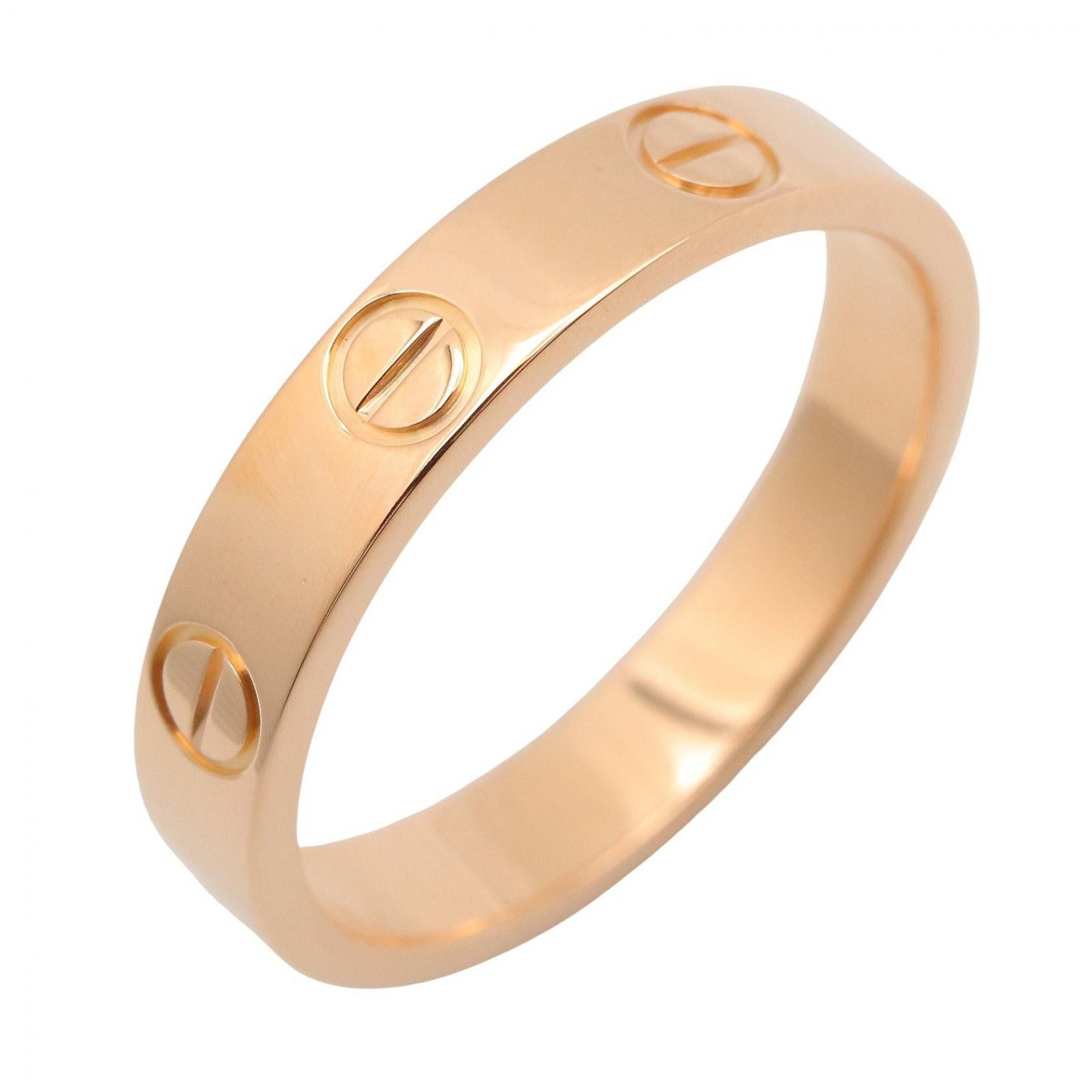 Cartier Cartier Cartier Mini Love Au750 Ring Size 53 Precious Metal Ring DUTY FREE for USA Size ONE SIZE - 1 Thumbnail