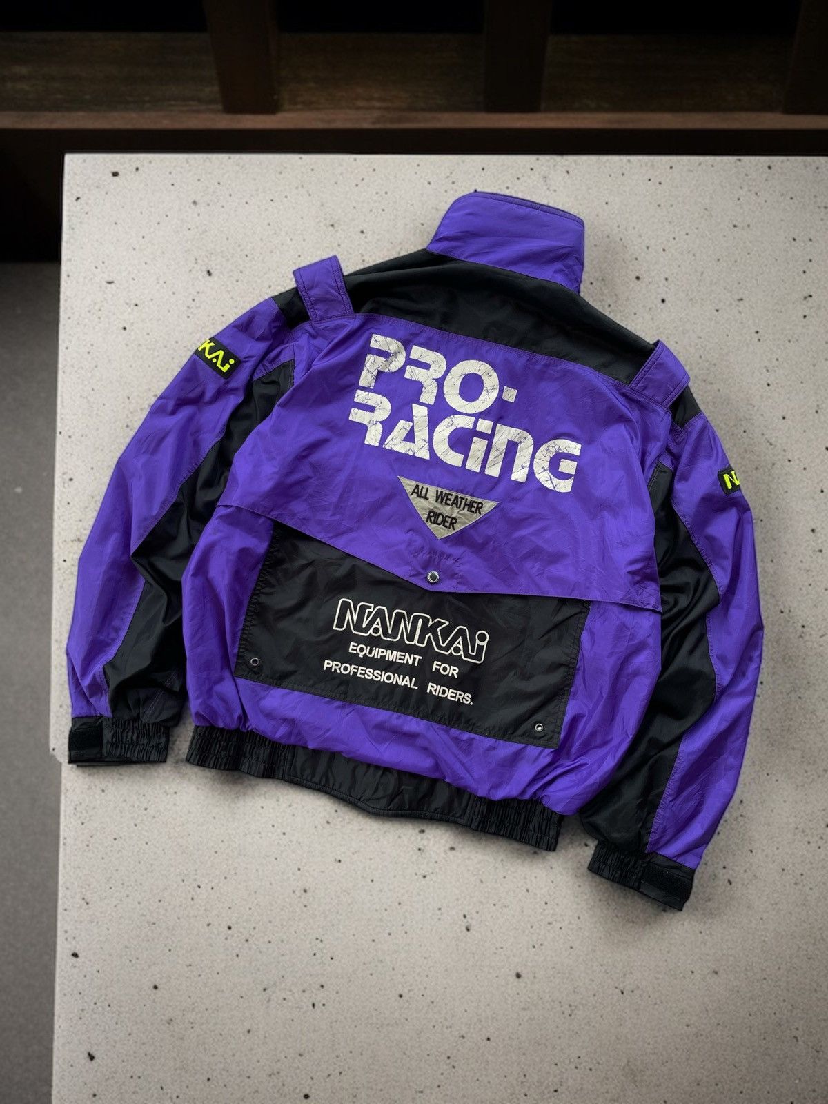 Sports Specialties 🔥VINTAGE NANKAI PRO RACING LOGO BOMBER JACKET Size US L / EU 52-54 / 3 - 3 Thumbnail
