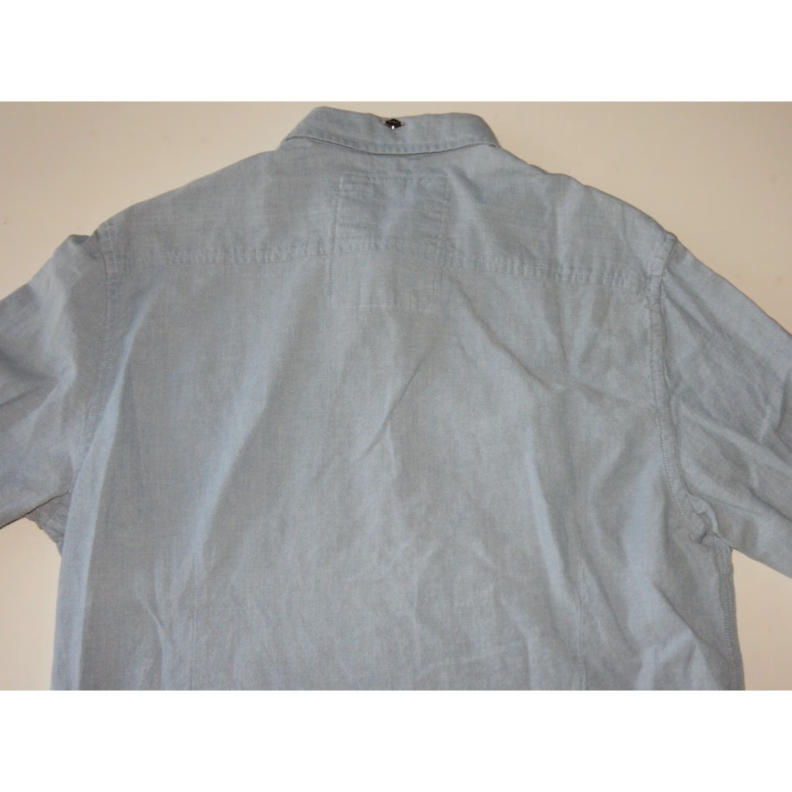 Guess VINTAGE GUESS Men's Long Sleeve Cotton Button-Up Shirt Size Large Blue Mens Size US L / EU 52-54 / 3 - 4 Thumbnail