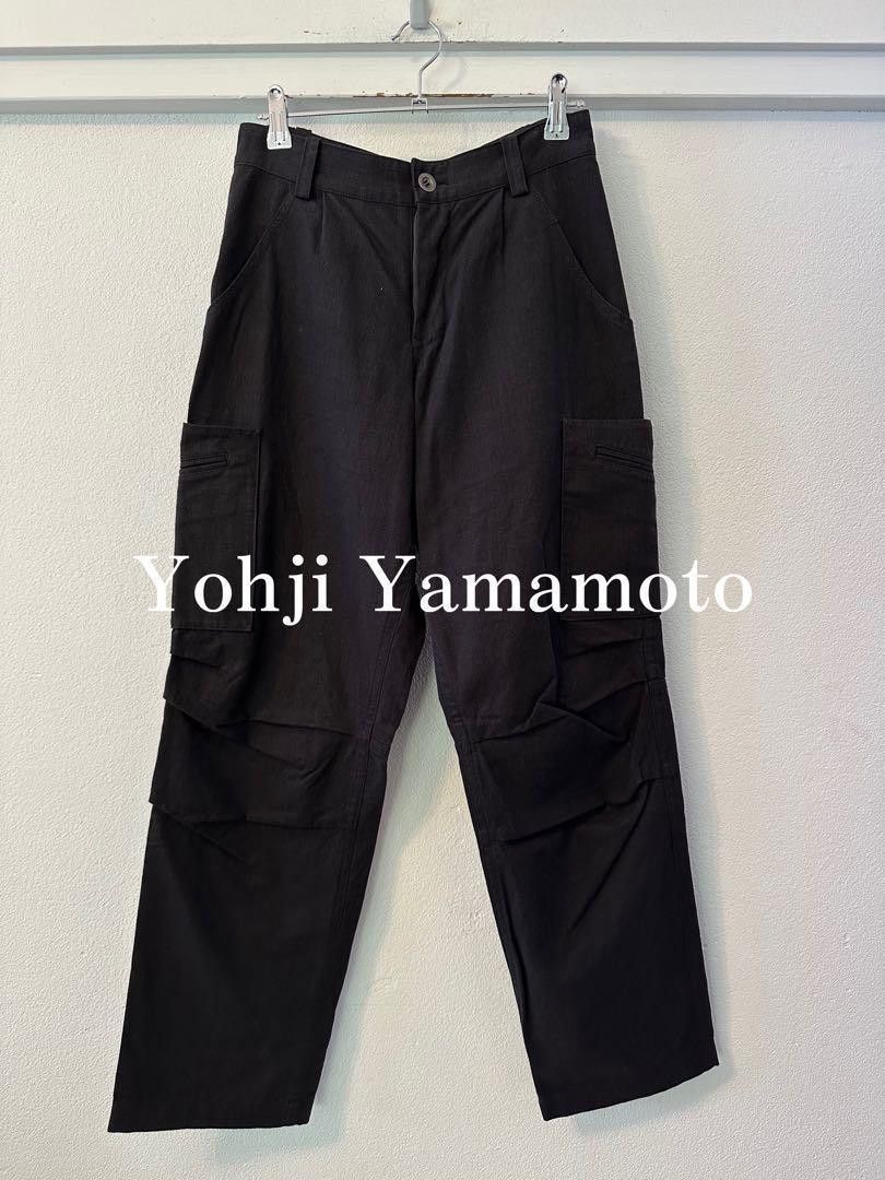 Yohji Yamamoto Yohji Yamamoto Black Cargo Pant Size US 26 / EU 42 - 1 Thumbnail