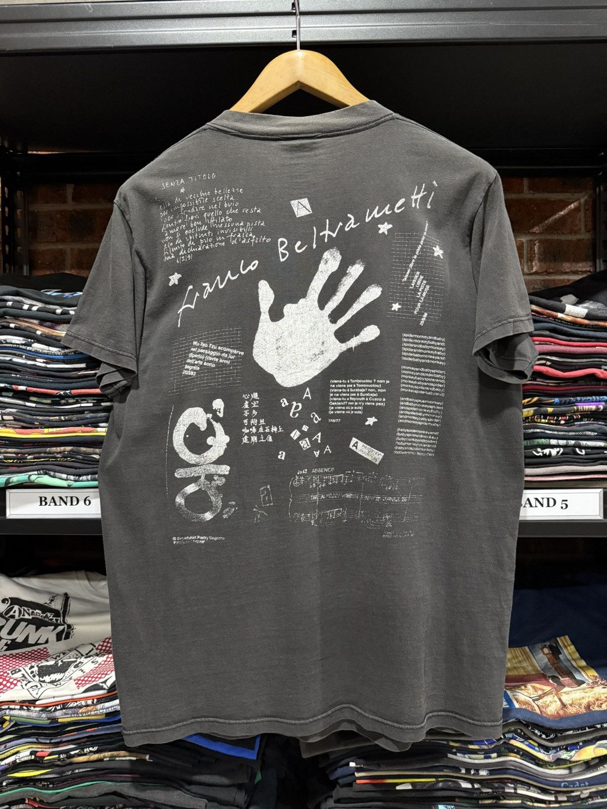 Andy Warhol Vintage 90s PopArt Broadshirt Poetry Megazine Thrashed Faded Size US M / EU 48-50 / 2 - 2 Thumbnail