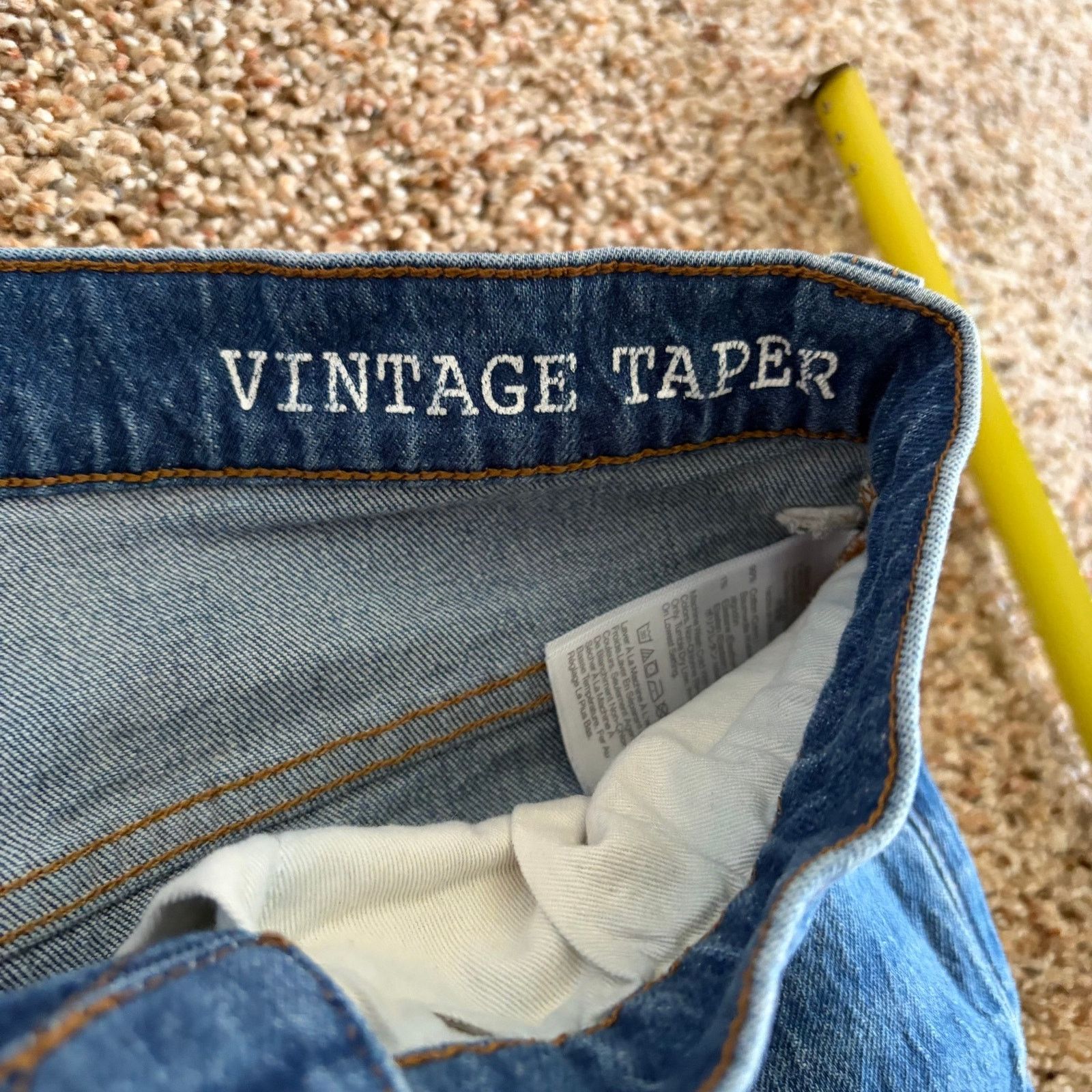 Madewell Madewell The Perfect Vintage Jean Tapered Raw Hem Denim 31 Size 31" - 4 Thumbnail
