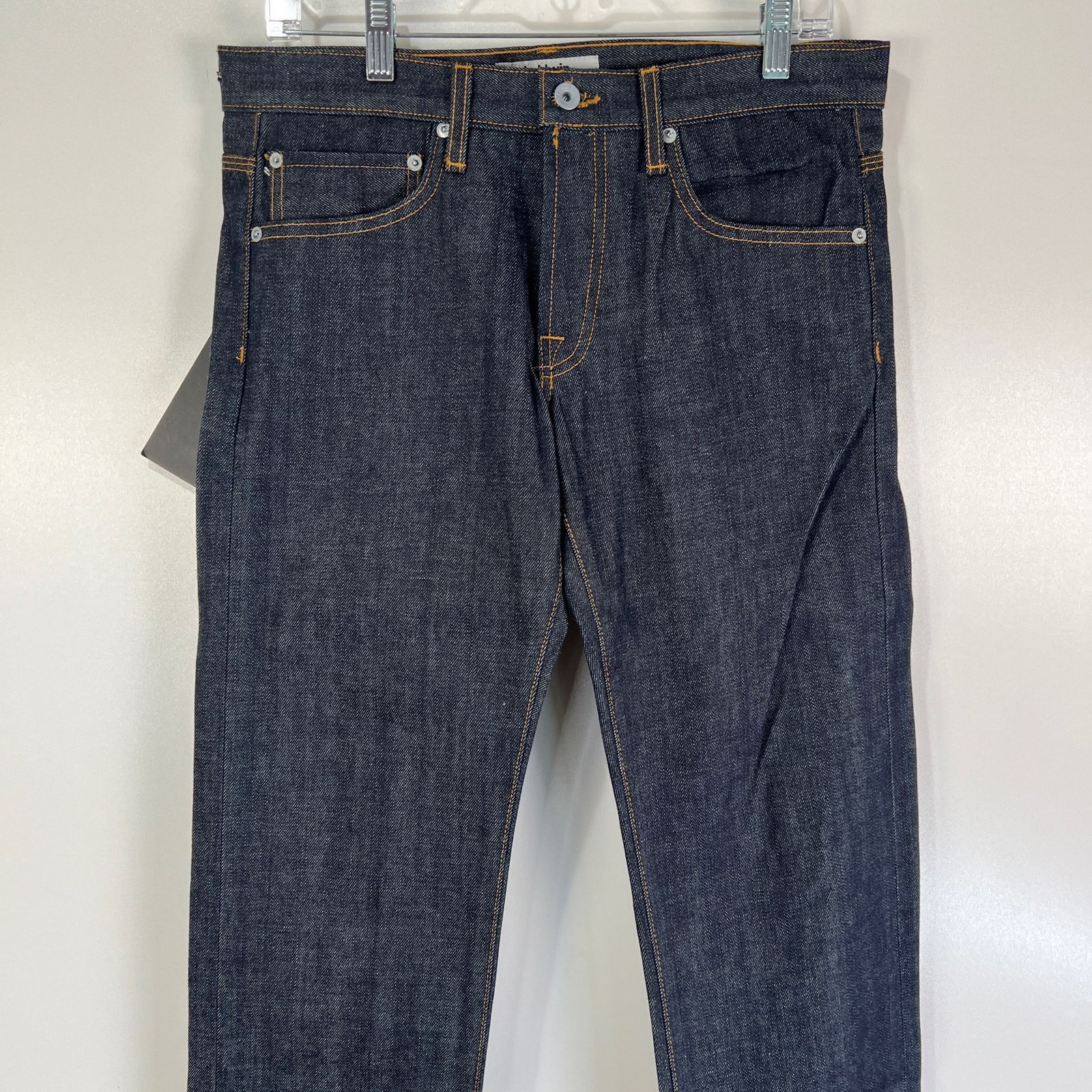 Baldwin Baldwin Reed Classic Straight Leg Jeans Dark Wash Selvage Size US 29 - 4 Thumbnail