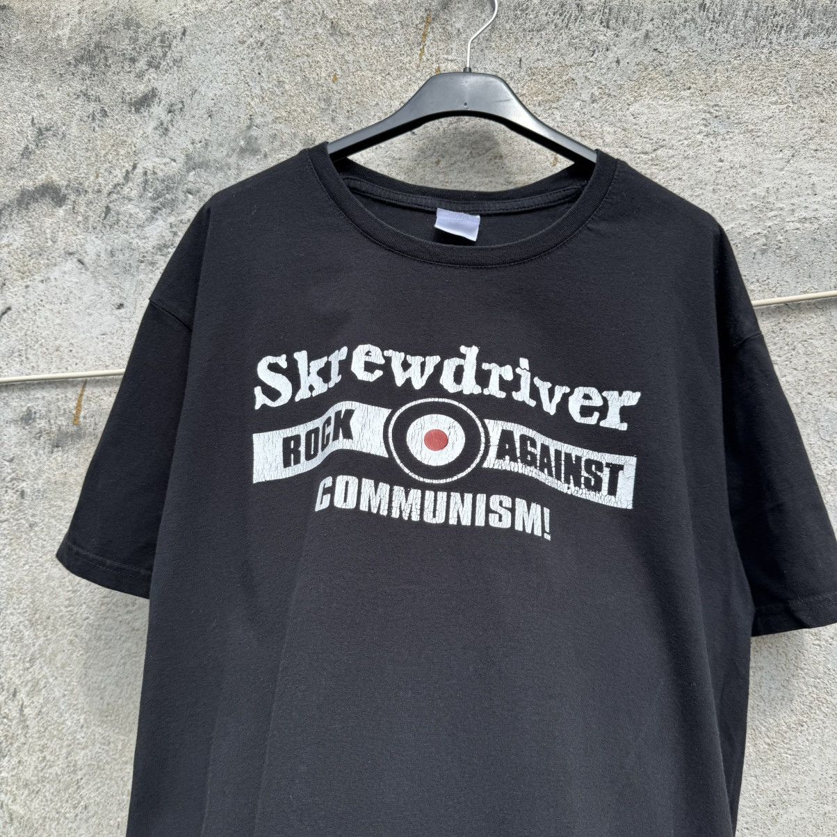 Band Tees Vintage Skrewdriver Rock Against Communism UK Punk Rock Band Size US L / EU 52-54 / 3 - 2 Thumbnail
