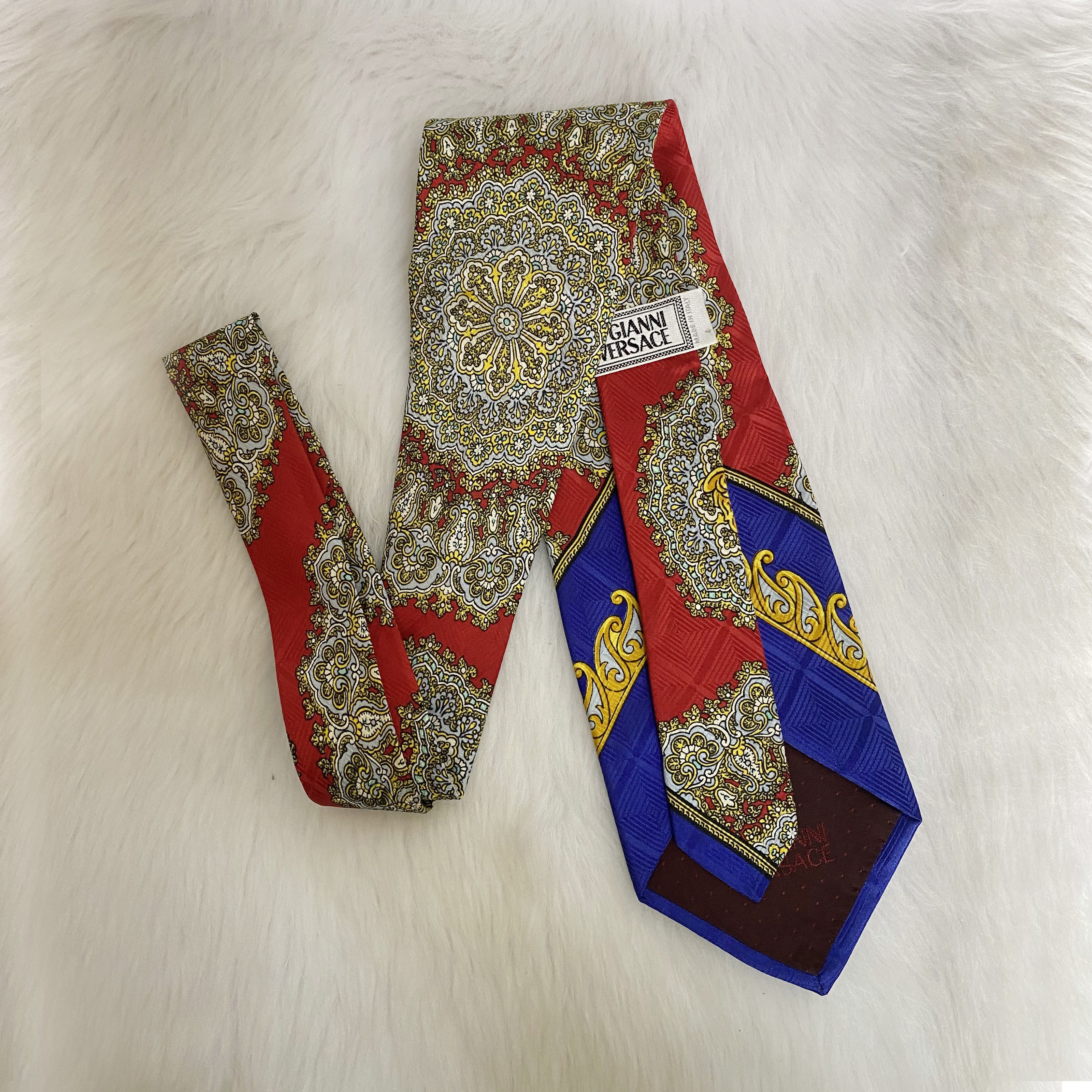 Versace × Vintage Lot of 2 Vintage Medusa Silk Ties Neckties Size ONE SIZE - 7 Thumbnail