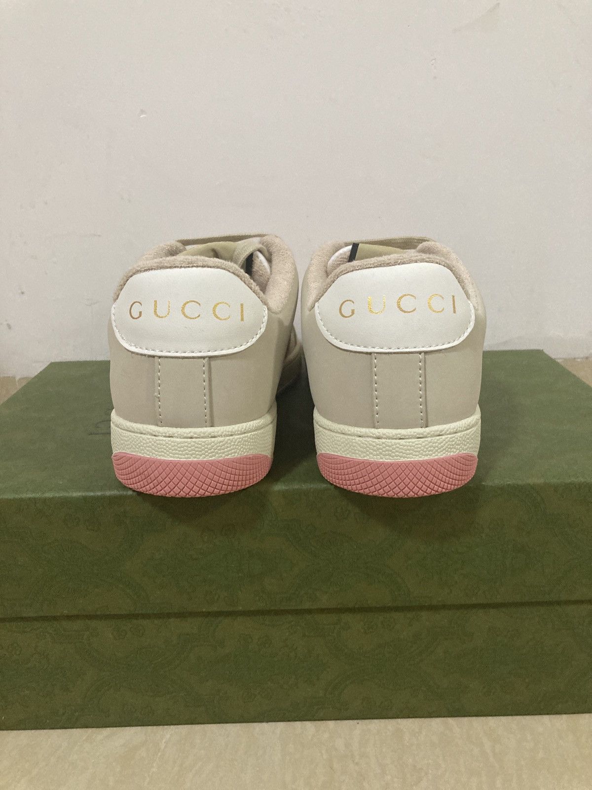 Gucci Gucci Screener GG Sneakers 'Pink Beige' Size US 7 / IT 37 - 4 Thumbnail