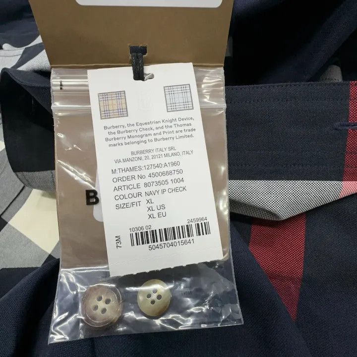 Burberry Burberry Burberry Color-Block Plaid Short Sleeve Shirt-250 Size US XL / EU 56 / 4 - 4 Thumbnail