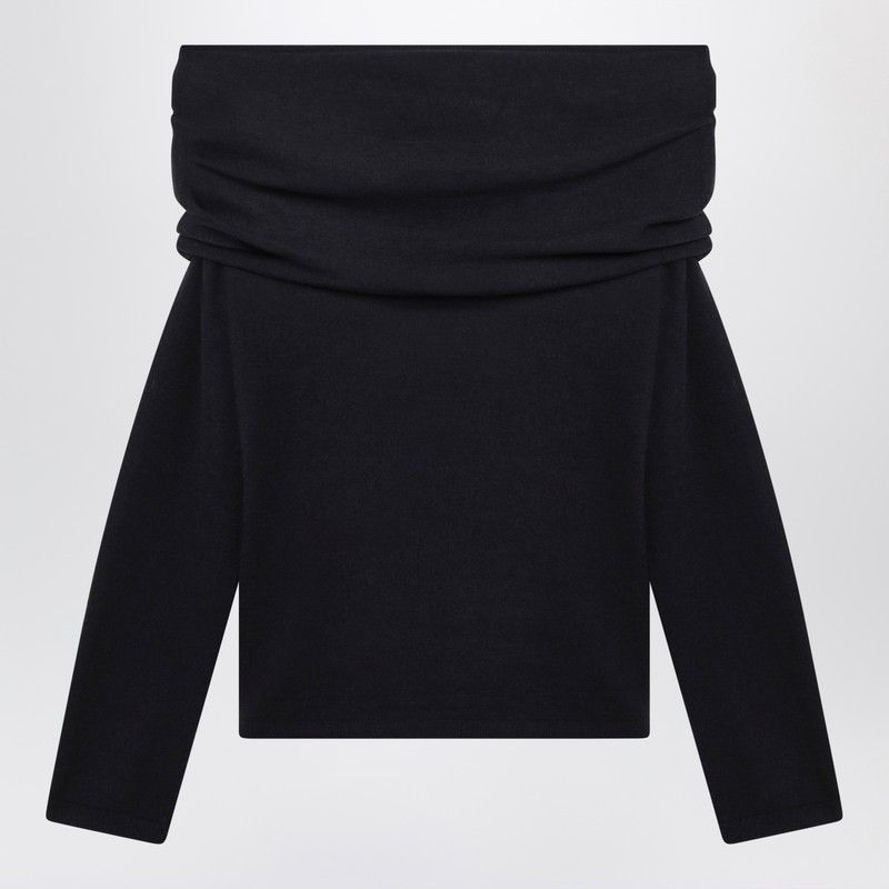Max Mara Navy Lightweight Cashmere Sweater