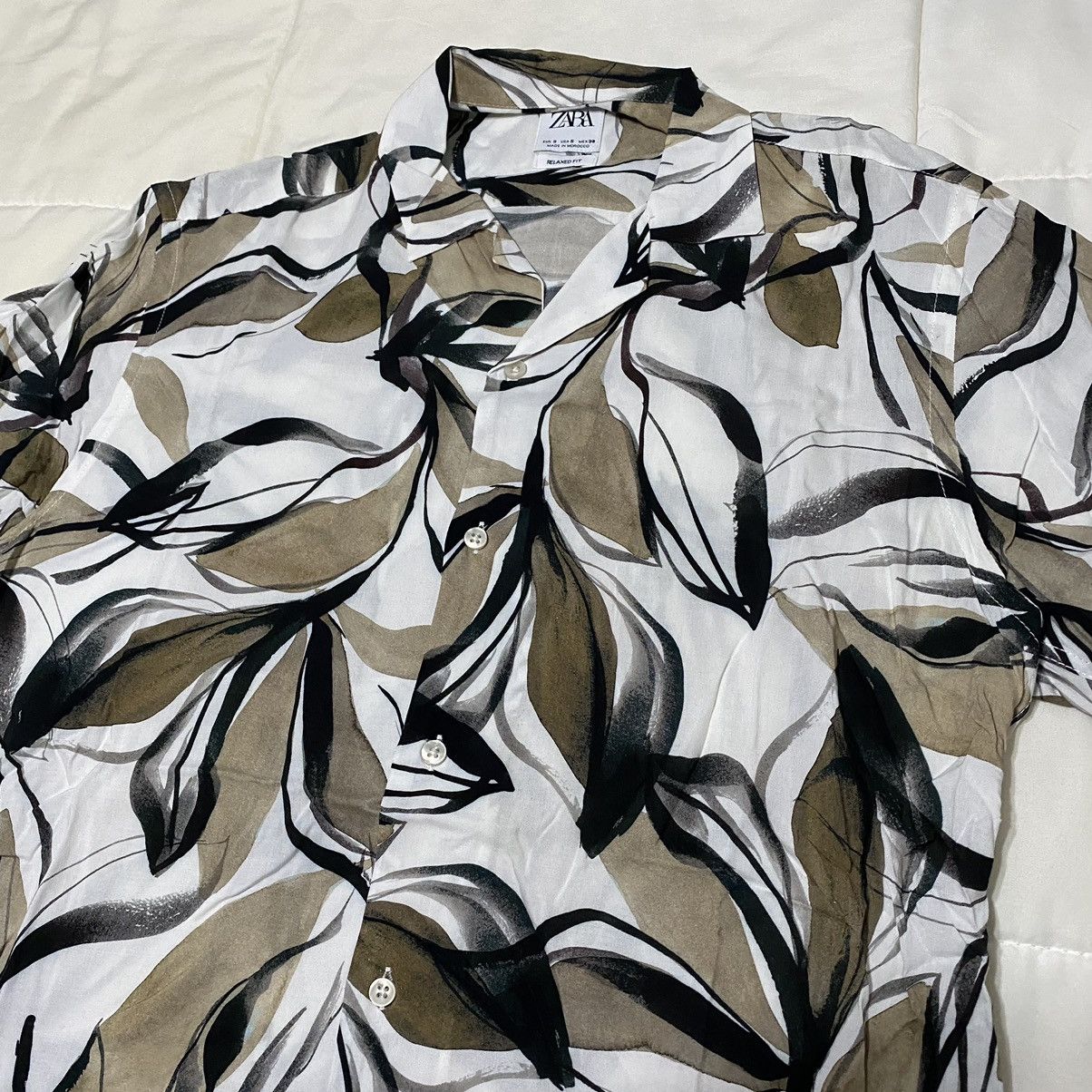 Vintage × Zara Zara Camp Collar Shirt Size US S / EU 44-46 / 1 - 4 Thumbnail