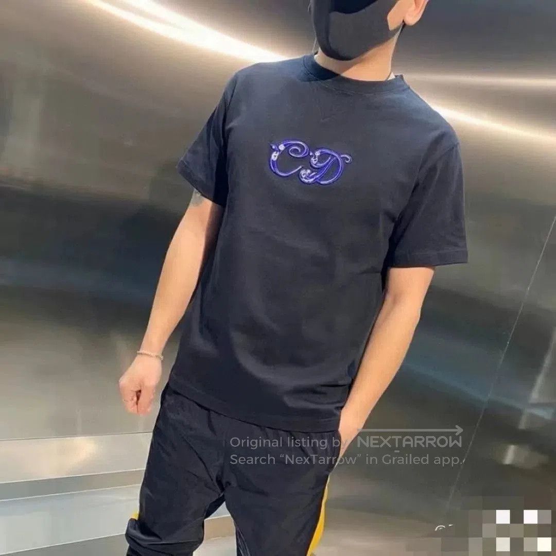 Dior dior x sacai beaded embroidered t. Size US XL / EU 56 / 4 - 8 Thumbnail