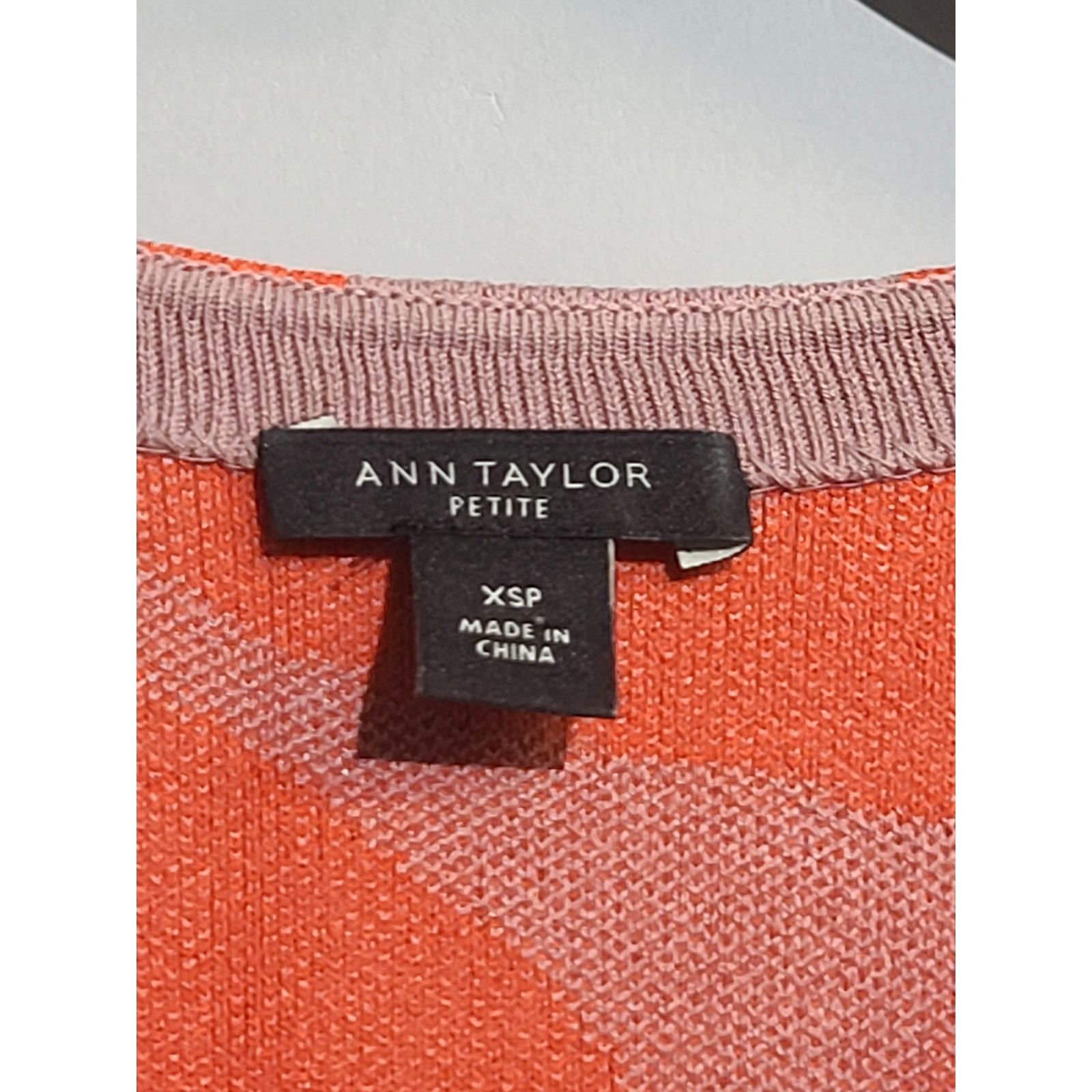 Ann Taylor Ann Taylor Red Fan Leaf Shift Sweater Dress Petite Size XS / US 0-2 / IT 36-38 - 4 Thumbnail