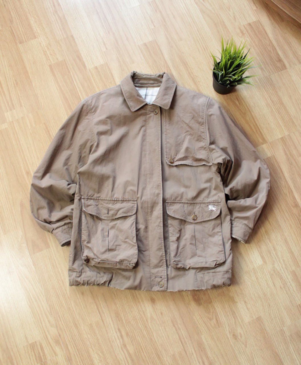 Burberry × Vintage 00s BURBERRYS Distressed Vintage Jacket Y2K Nova Check Size US S / EU 44-46 / 1 - 2 Thumbnail