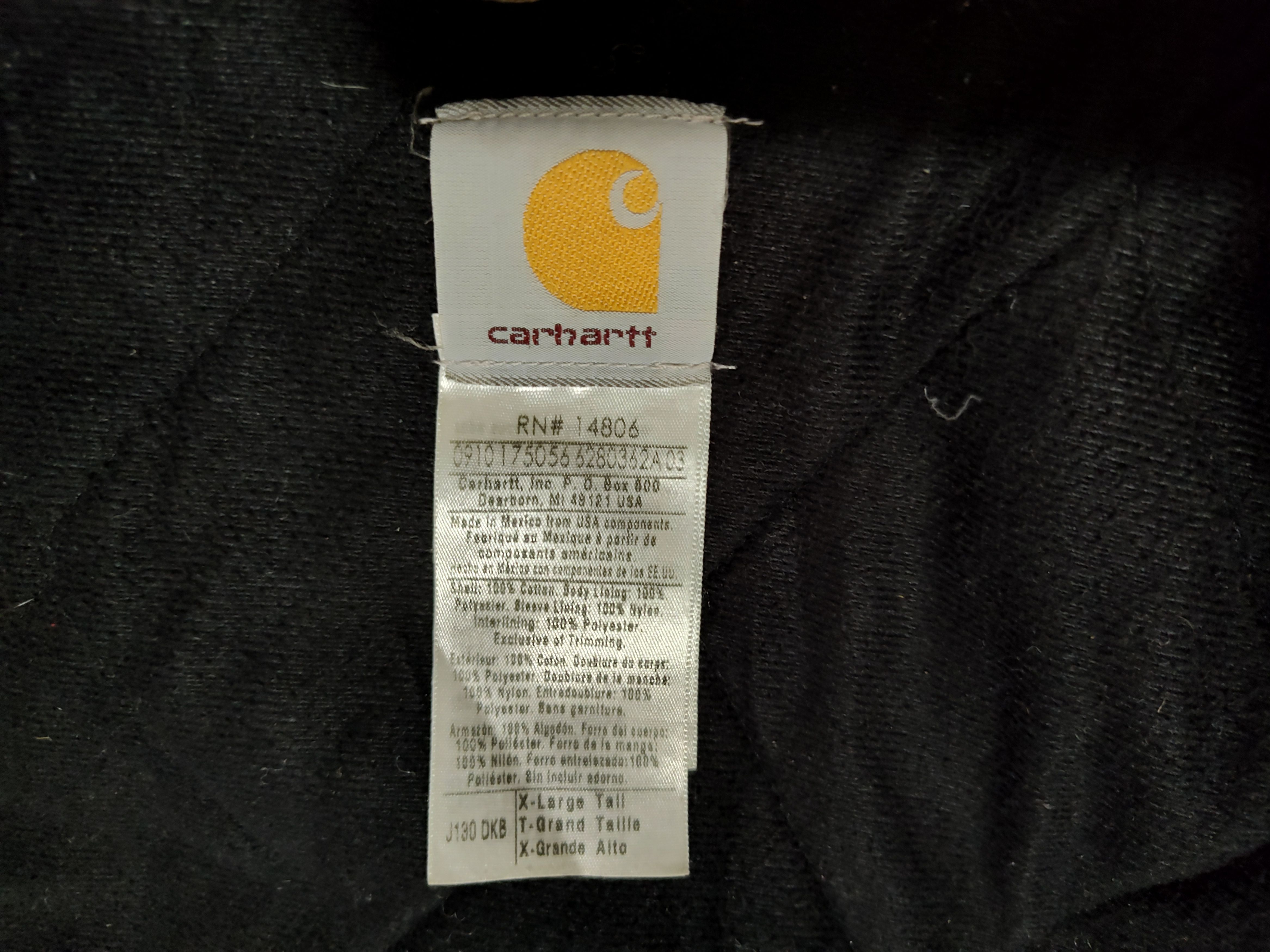 Carhartt Carhartt J130 DKB XL Tall vtg Jacket Faded Brown Quilt Size US XL / EU 56 / 4 - 6 Thumbnail