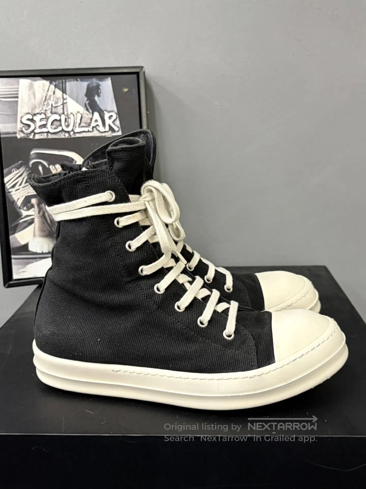 Rick Owens Drkshdw Rick Owens Drkshd Canvas High. Size US 7 / EU 40 - 4 Thumbnail