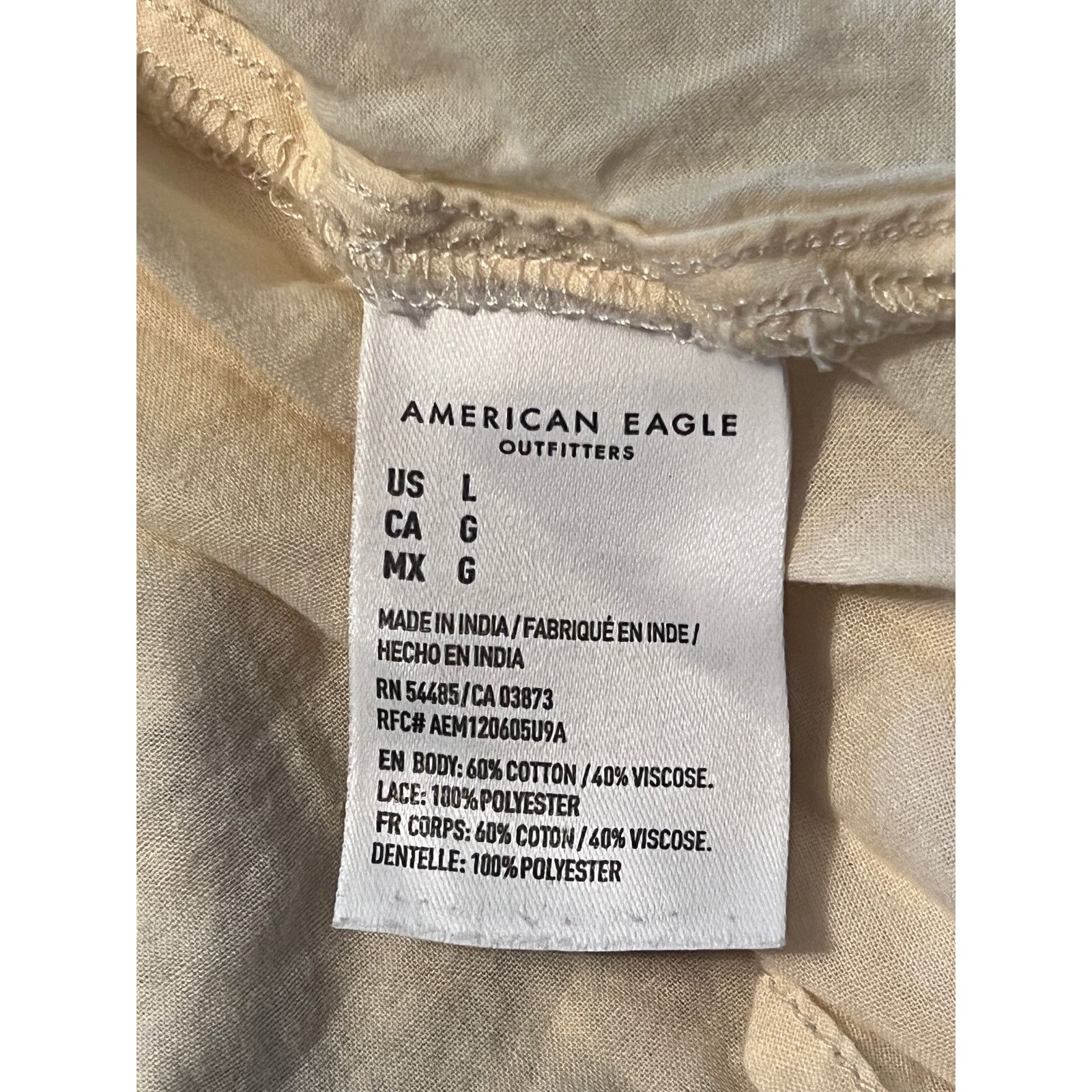 American Eagle Outfitters Milkmaid Dress L Crochet Cottagecore American Eagle Floral Size L / US 10 / IT 46 - 7 Thumbnail