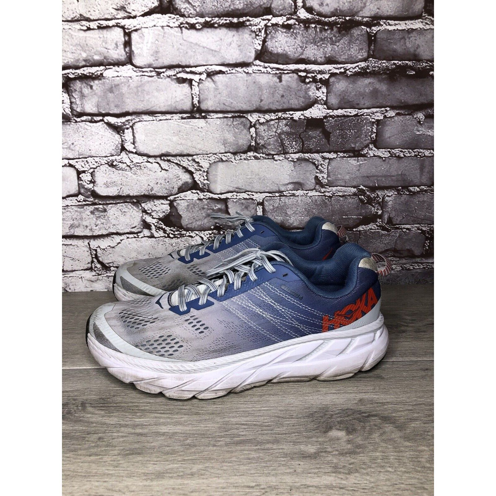 Hoka Hoka One One Clifton 6 Plein Air Moonlight Blue Synthetic Ru Size US 11 / IT 41 - 6 Thumbnail