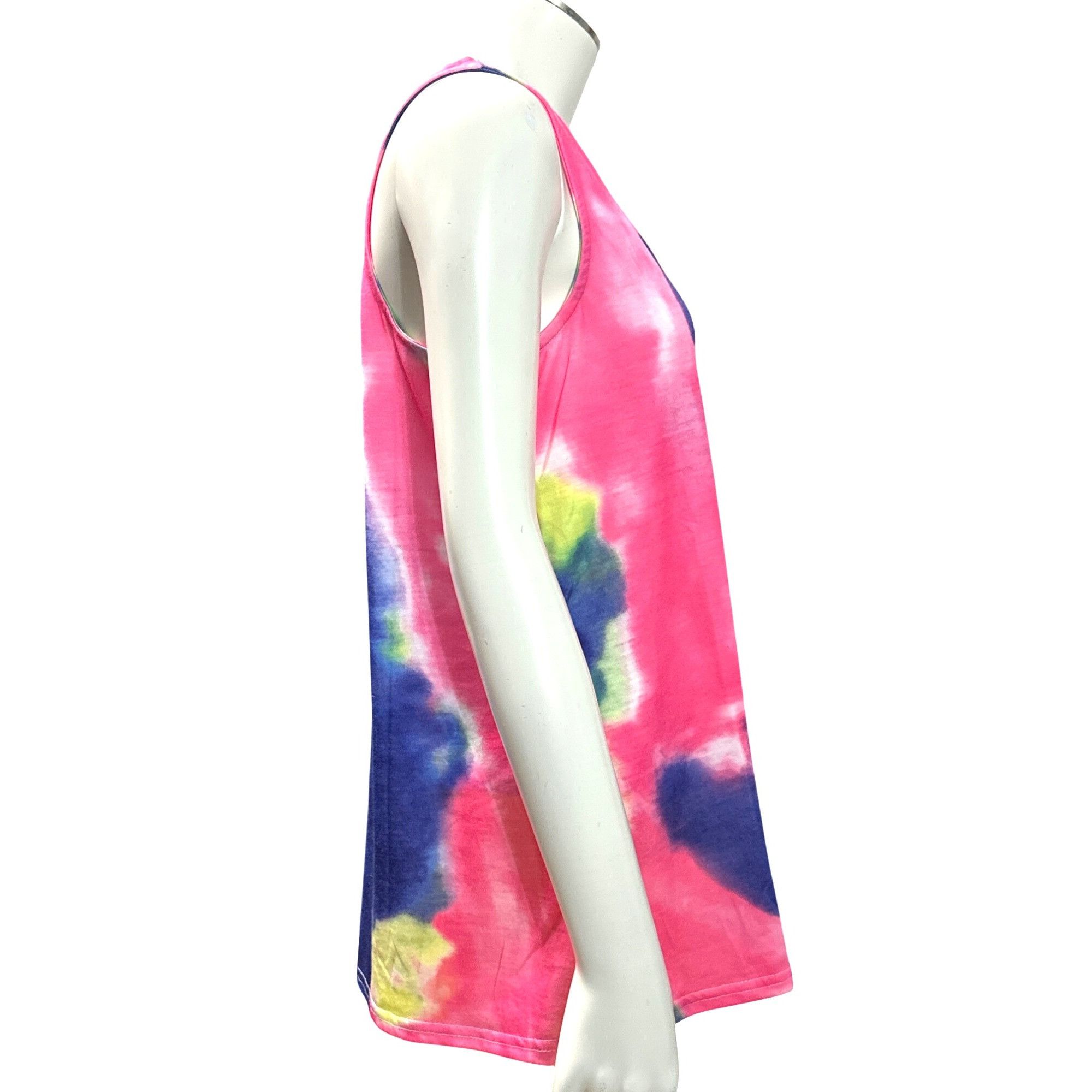 Other CCC Colorful Tie Dye Tank Top Leopard Print Chest Pocket Sle Size S / US 4 / IT 40 - 6 Thumbnail